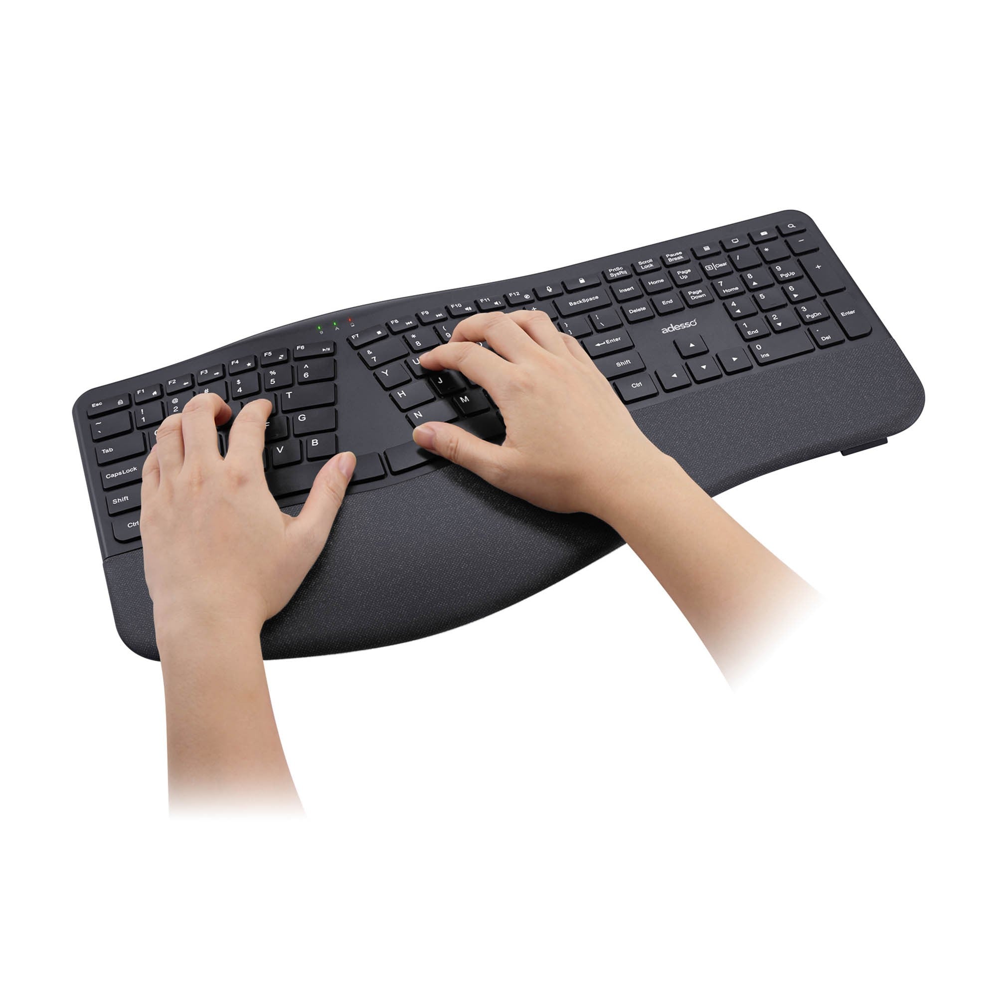 Adesso Wireless Ergonomic Scissor Switch Keyboard and Mouse Combo - 15-15802