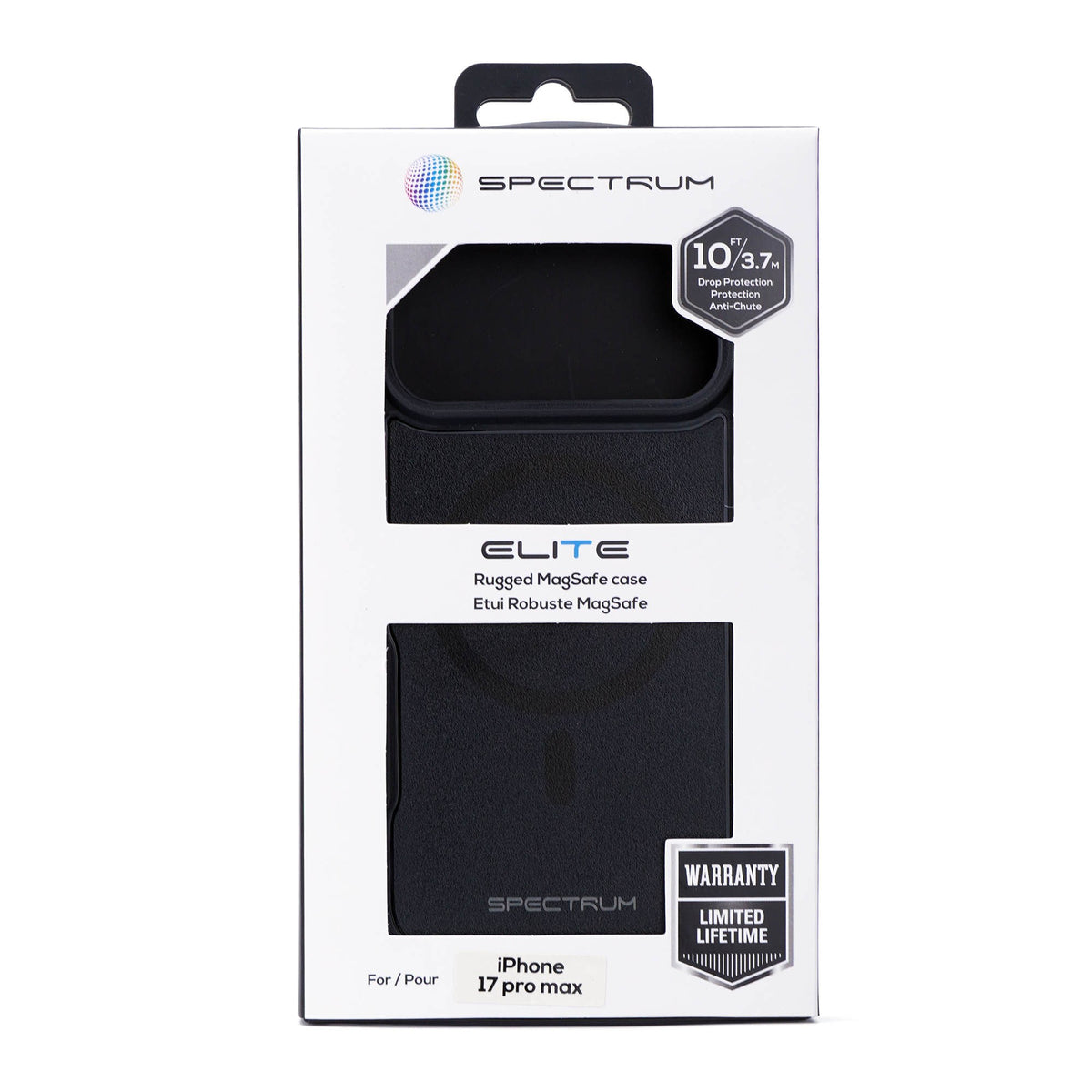 iPhone 18 Pro Max/17 Pro Max SPECTRUM Elite Case w/Magnets - Black - 15-15818