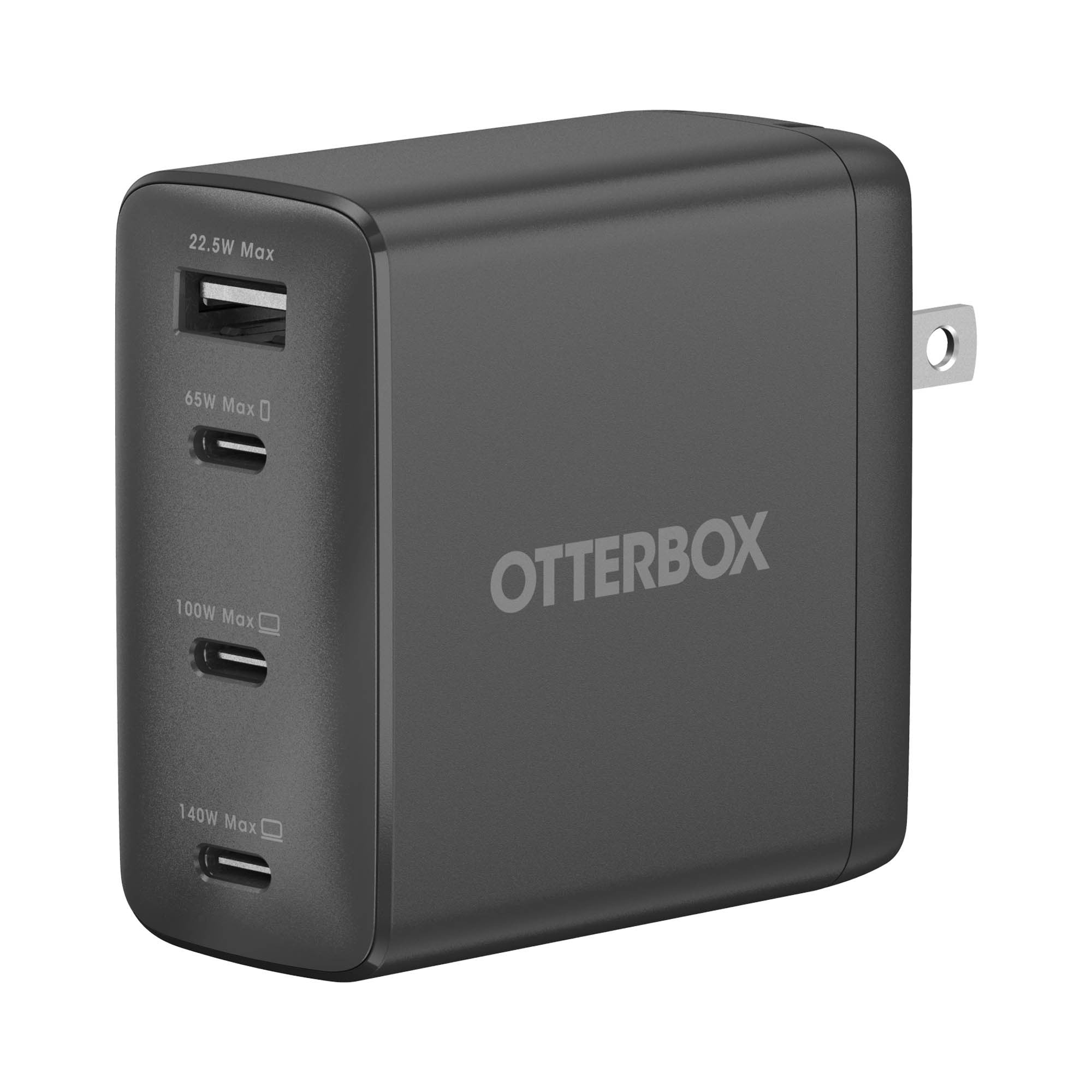 Otterbox 140W 4-Port USB-C + USB-A Wall Charger - Black - 15-15826