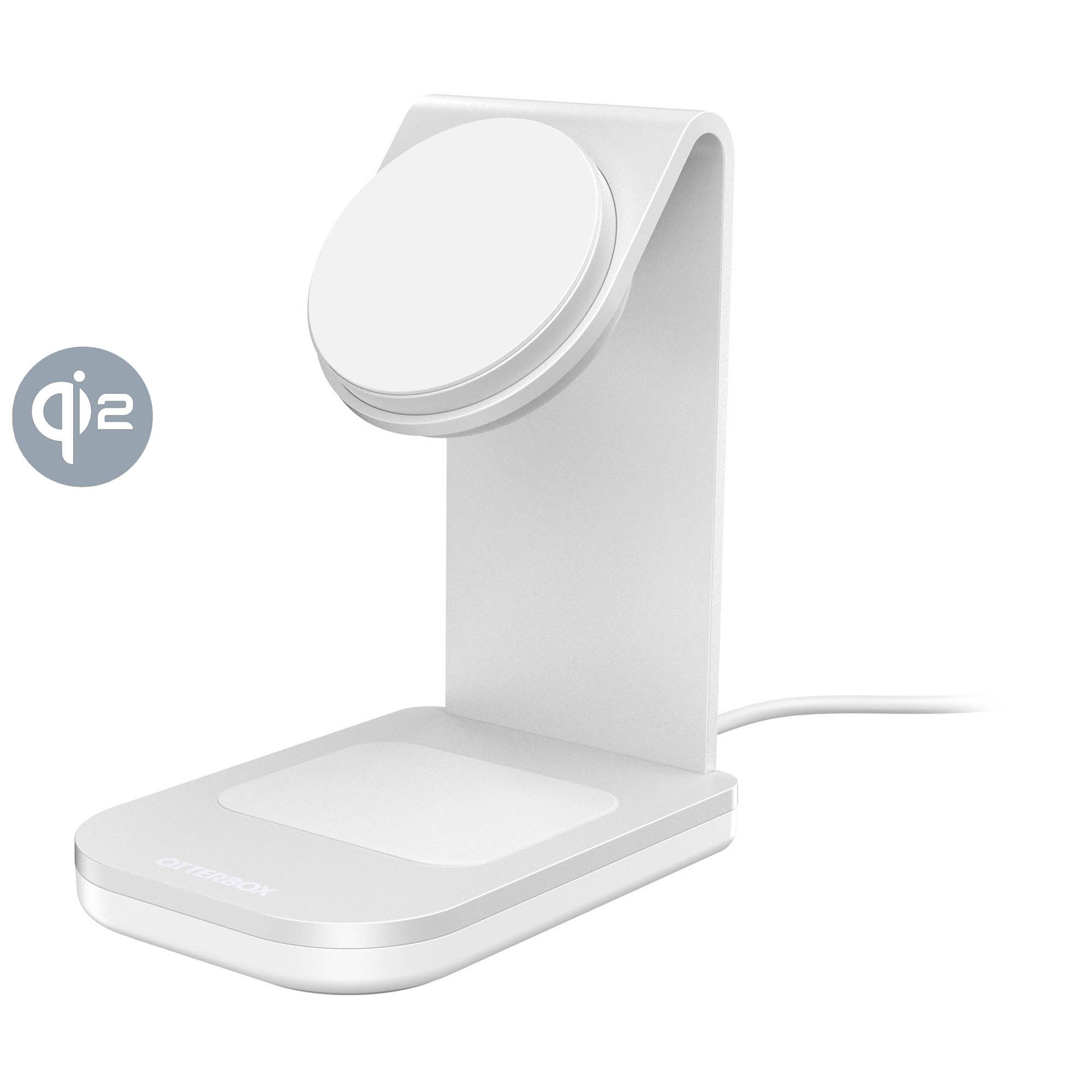 Otterbox Qi2 25W 2in1 MagSafe Wireless Charging Stand - White - 15-15832