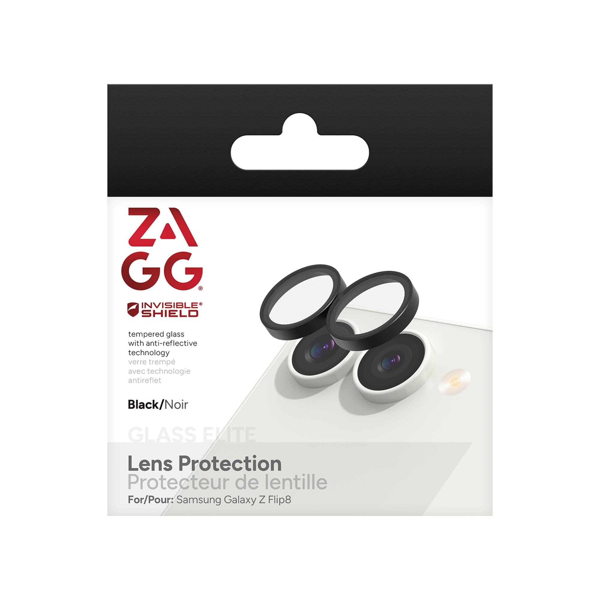 Samsung Galaxy Z Flip8 ZAGG InvisibleShield Glass Elite AR Camera Lens Protector - 15-16096