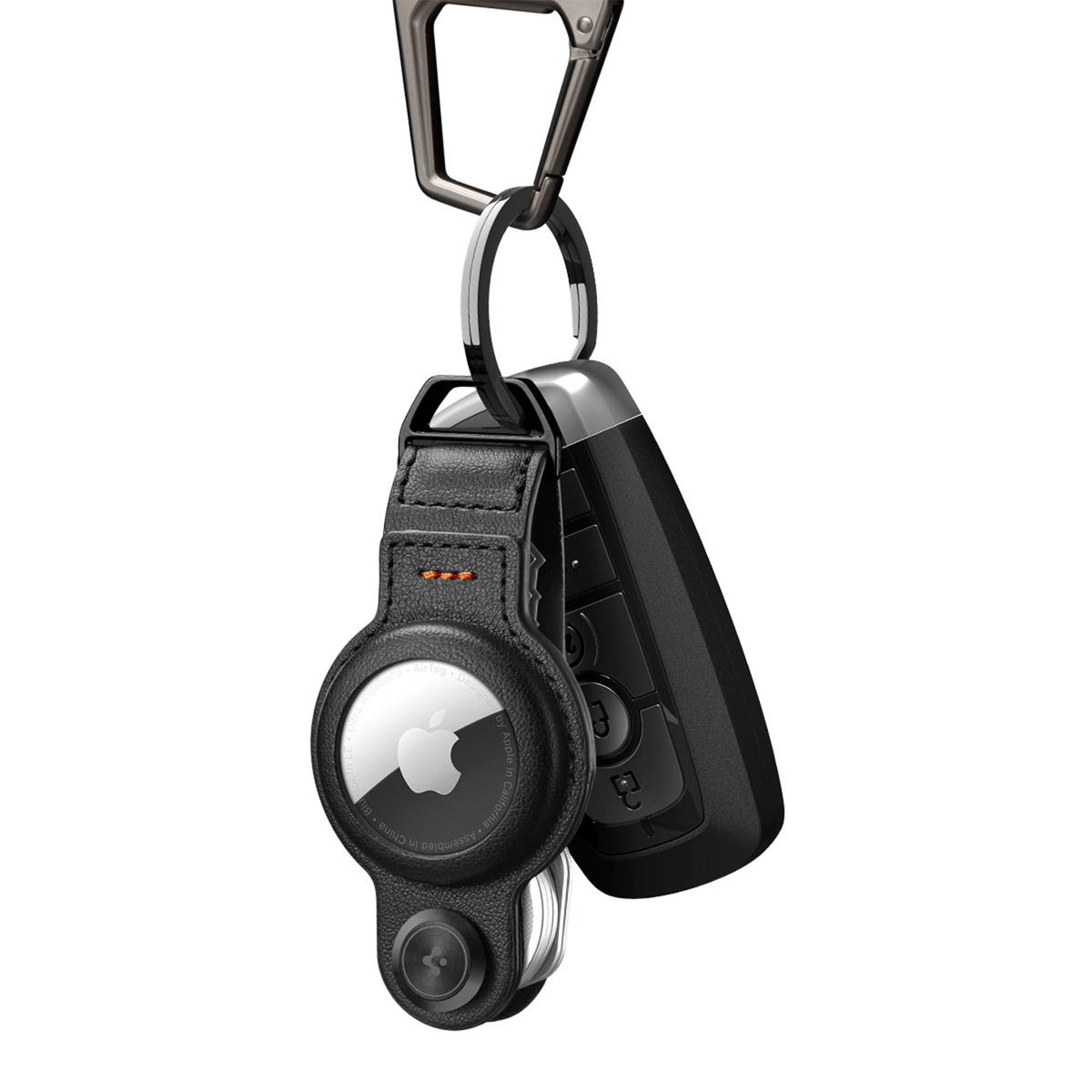 Apple AirTag Spigen Valentinus Pro Clip Key Chain Organizer - Black - 15-16399