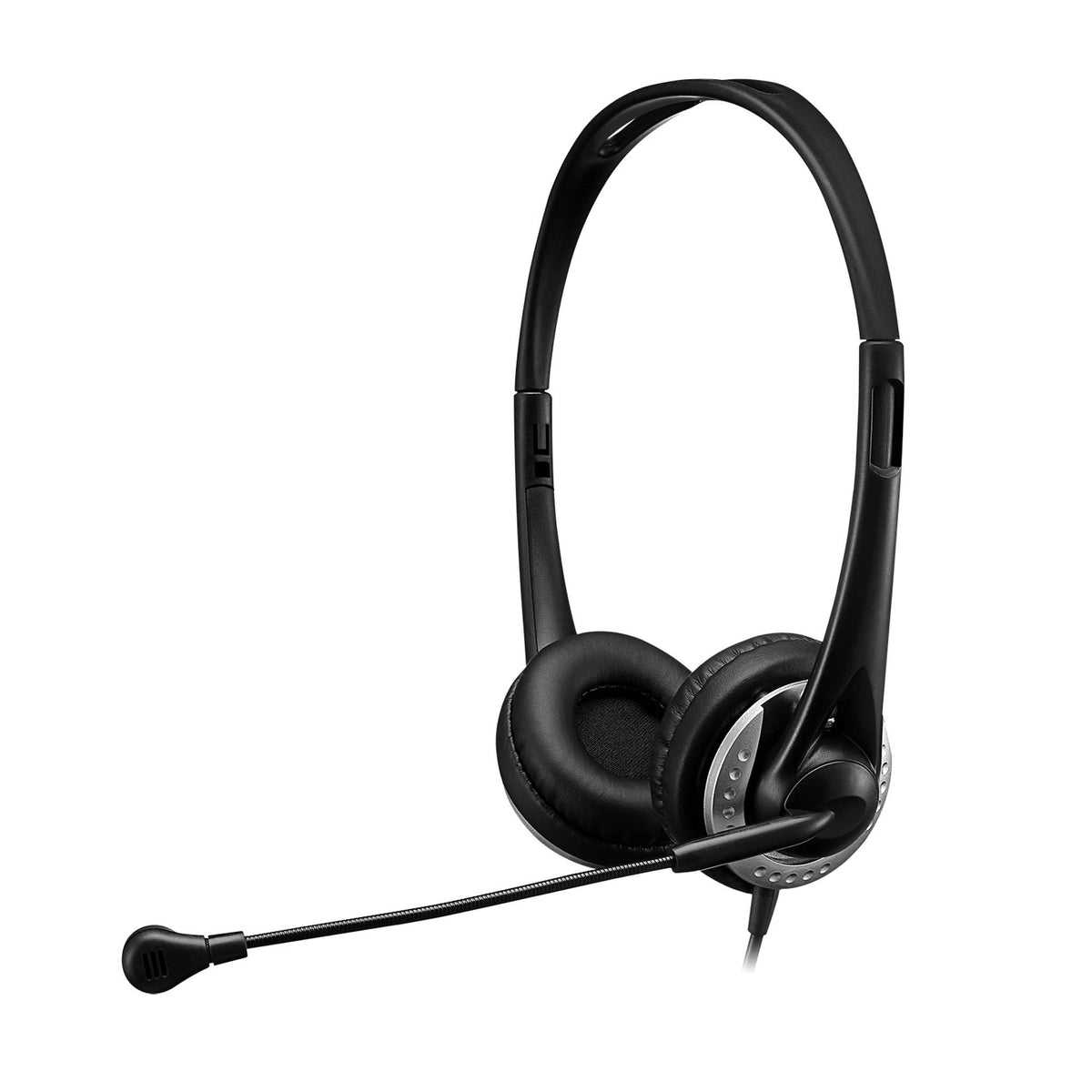 Adesso Xtream P2 Stereo USB Multimedia Headset w/Microphone - Black - 15-16405