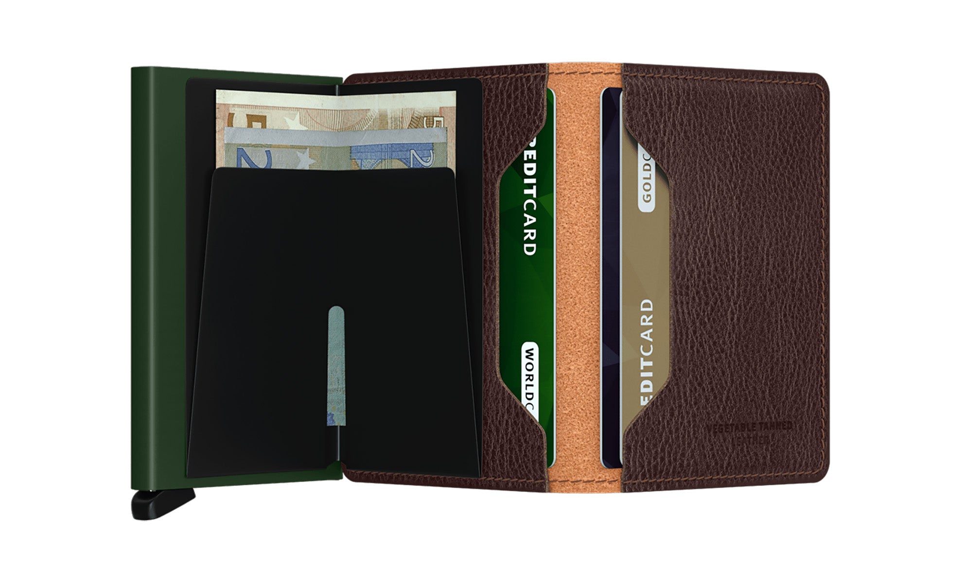 Secrid Slimwallet Veg Caramello Green