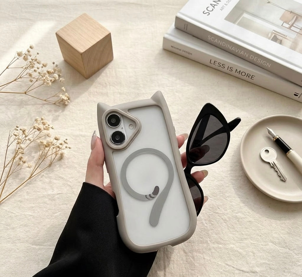 iPhone 3D Cat Ear Bumper Case with Magsafe