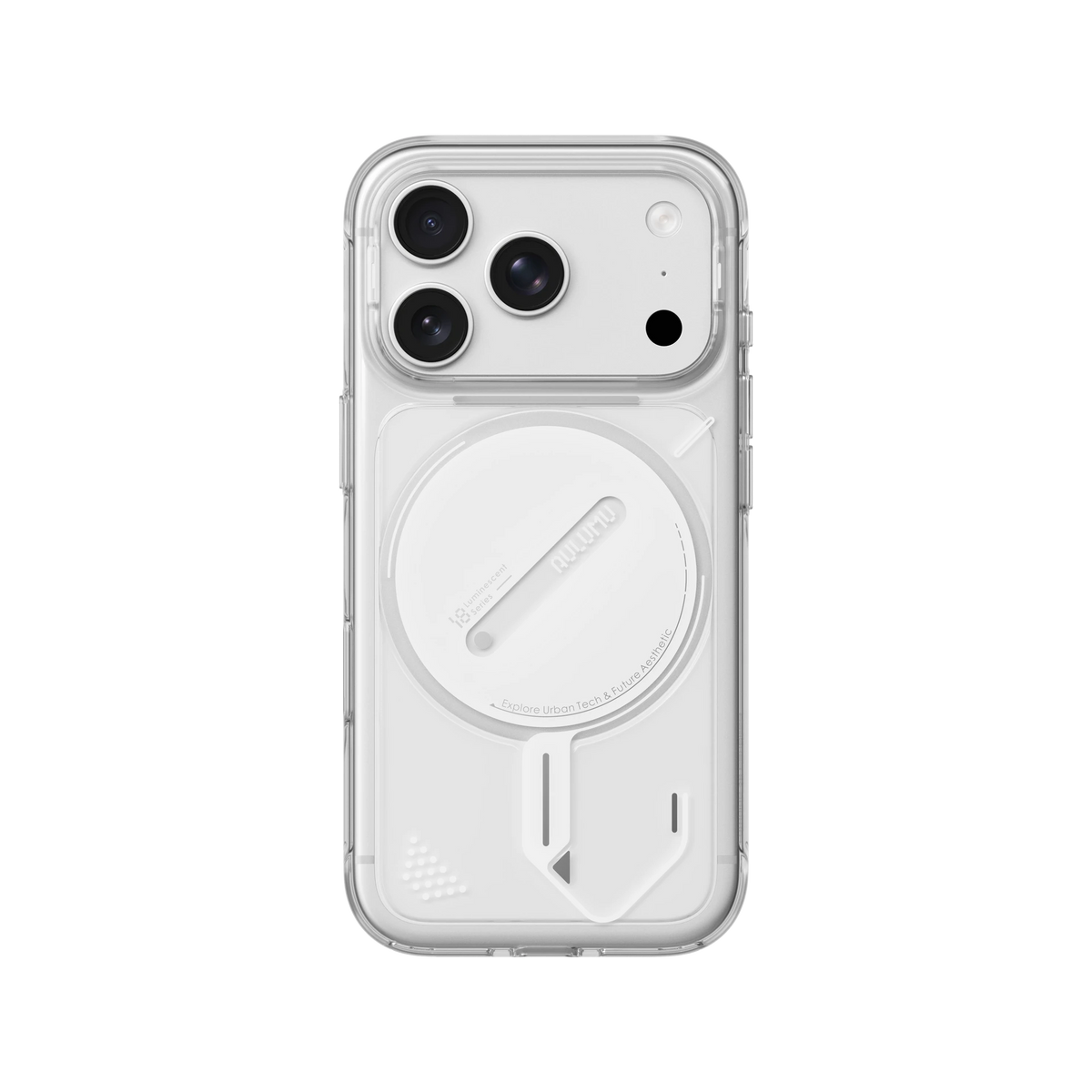 AULUMU iPhone 18 Pro/17 Pro Ghost Lumen Transparent Case
