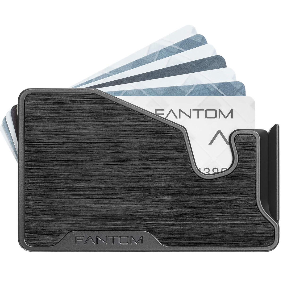 FANTOM M Pro - Aluminum Black Slim Magsafe Wallet (5-10) Cards