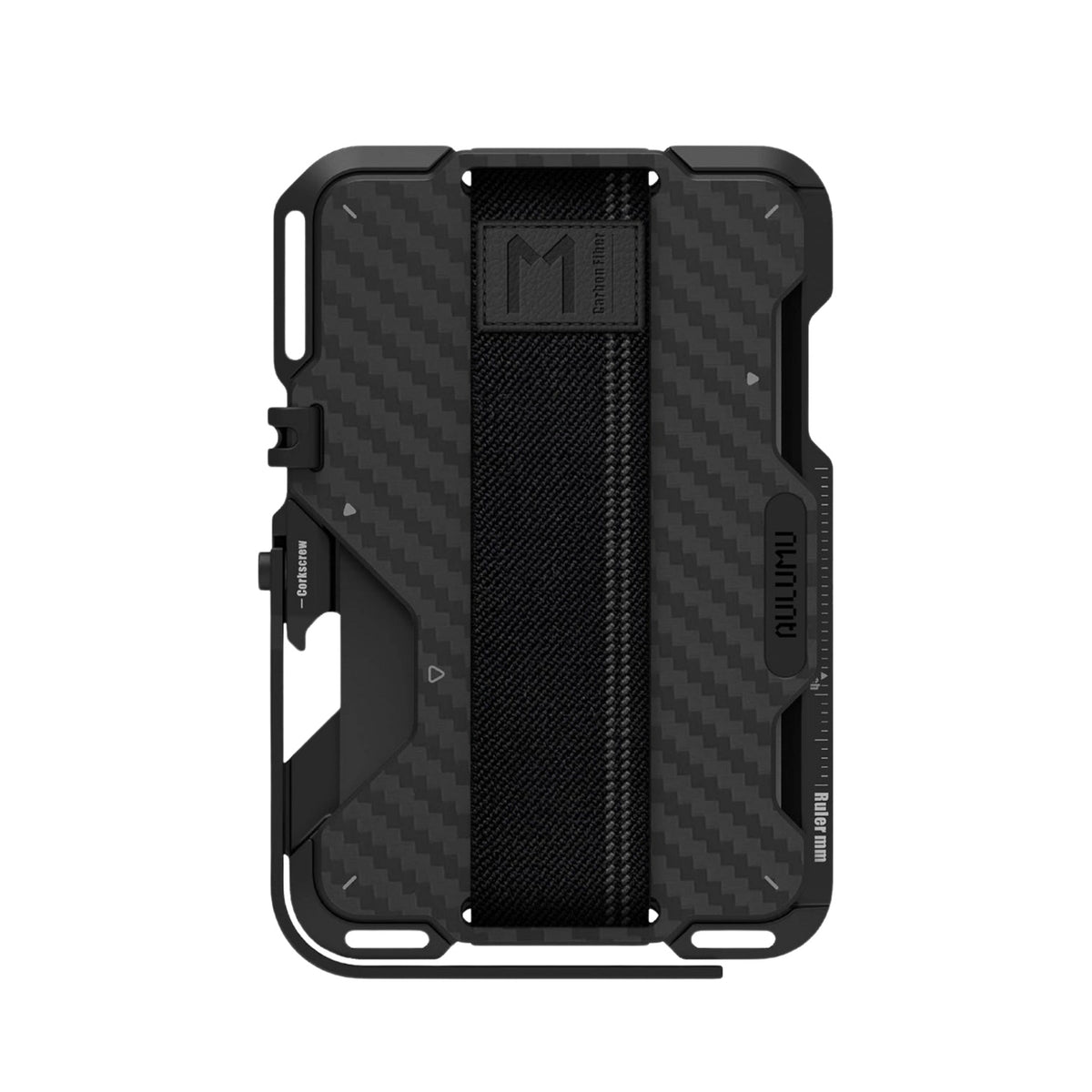 AULUMU Magnetic Metal Wallet Carbon Fiber Cover