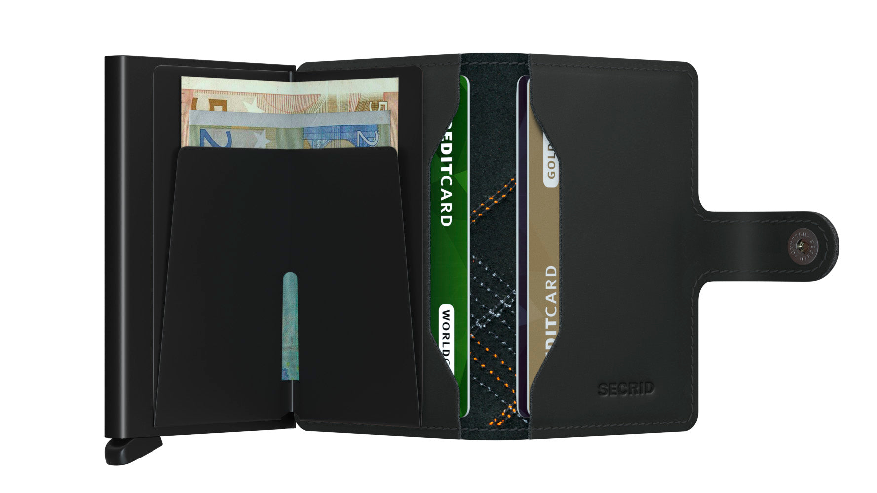 Secrid Miniwallet Stitch Linea Orange