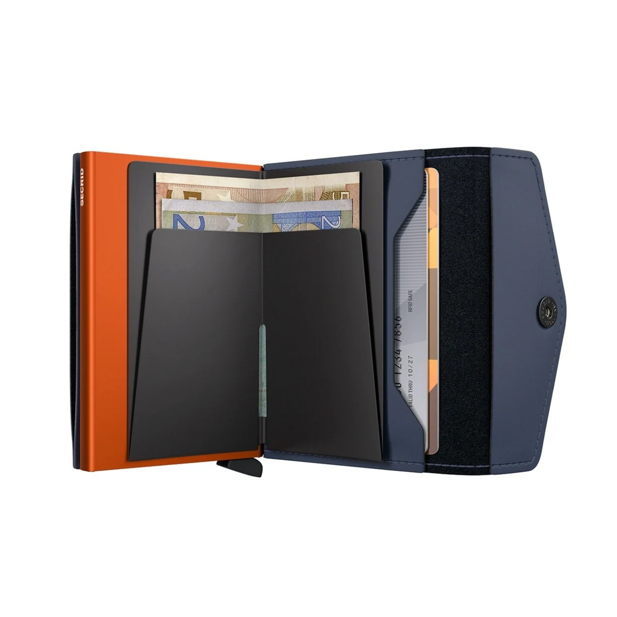 Secrid Envelope Wallet Matte Nightblue-Orange