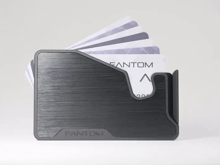 FANTOM X - Card Fanning Black Aluminum Wallet (5-10) Cards