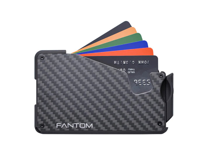 FANTOM S - Extra Slim Carbon Fiber Wallet (4-7) Cards