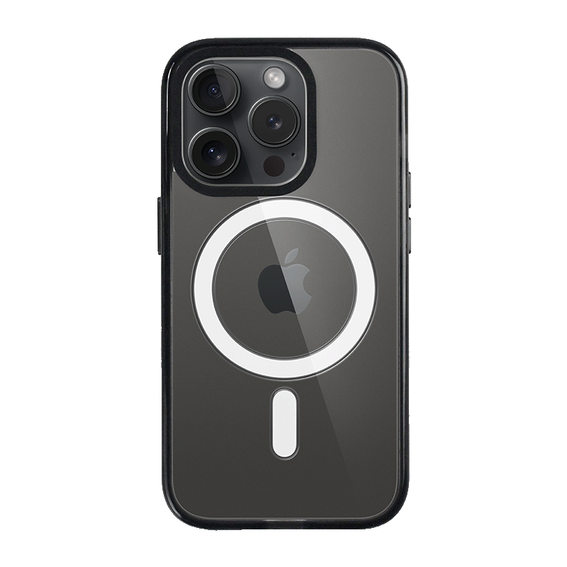 iPhone 15 Pro Black Custom Case MagSafe