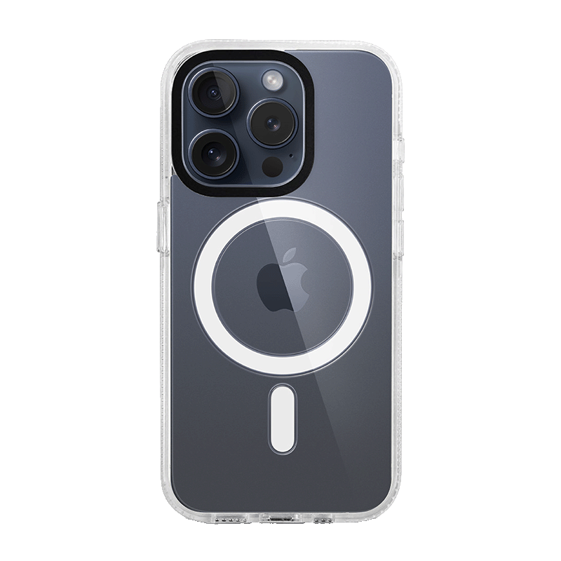 iPhone 15 Pro White Custom Case MagSafe