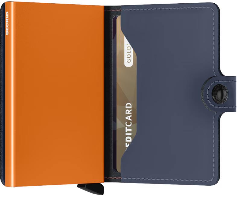 Secrid Twinwallet Matte Night Blue-Orange