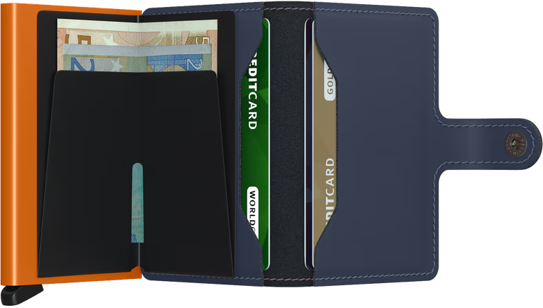 Secrid Twinwallet Matte Night Blue-Orange