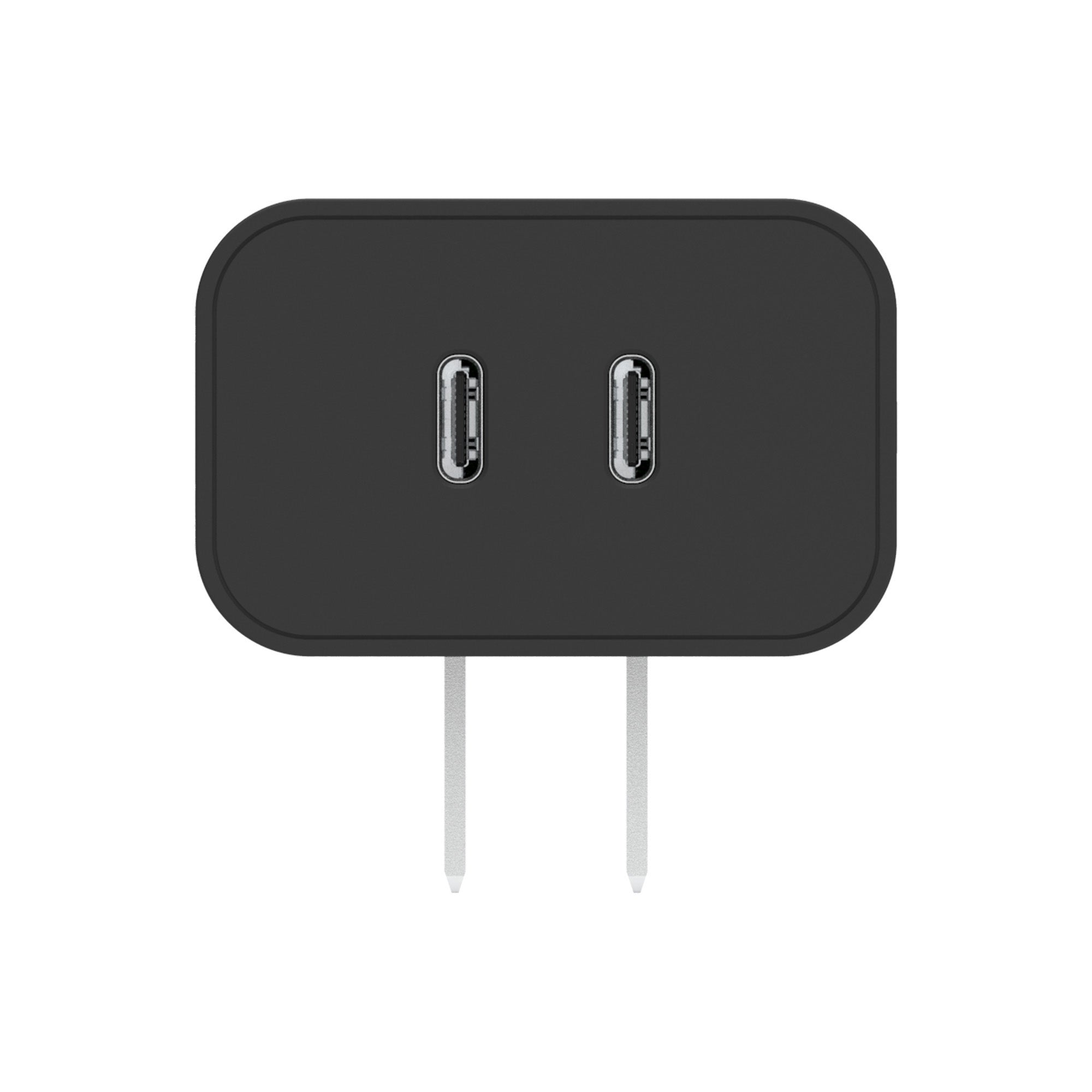 PureGear 36W Black Dual Port USB-C PD Wall Charger Hub - 15-08179