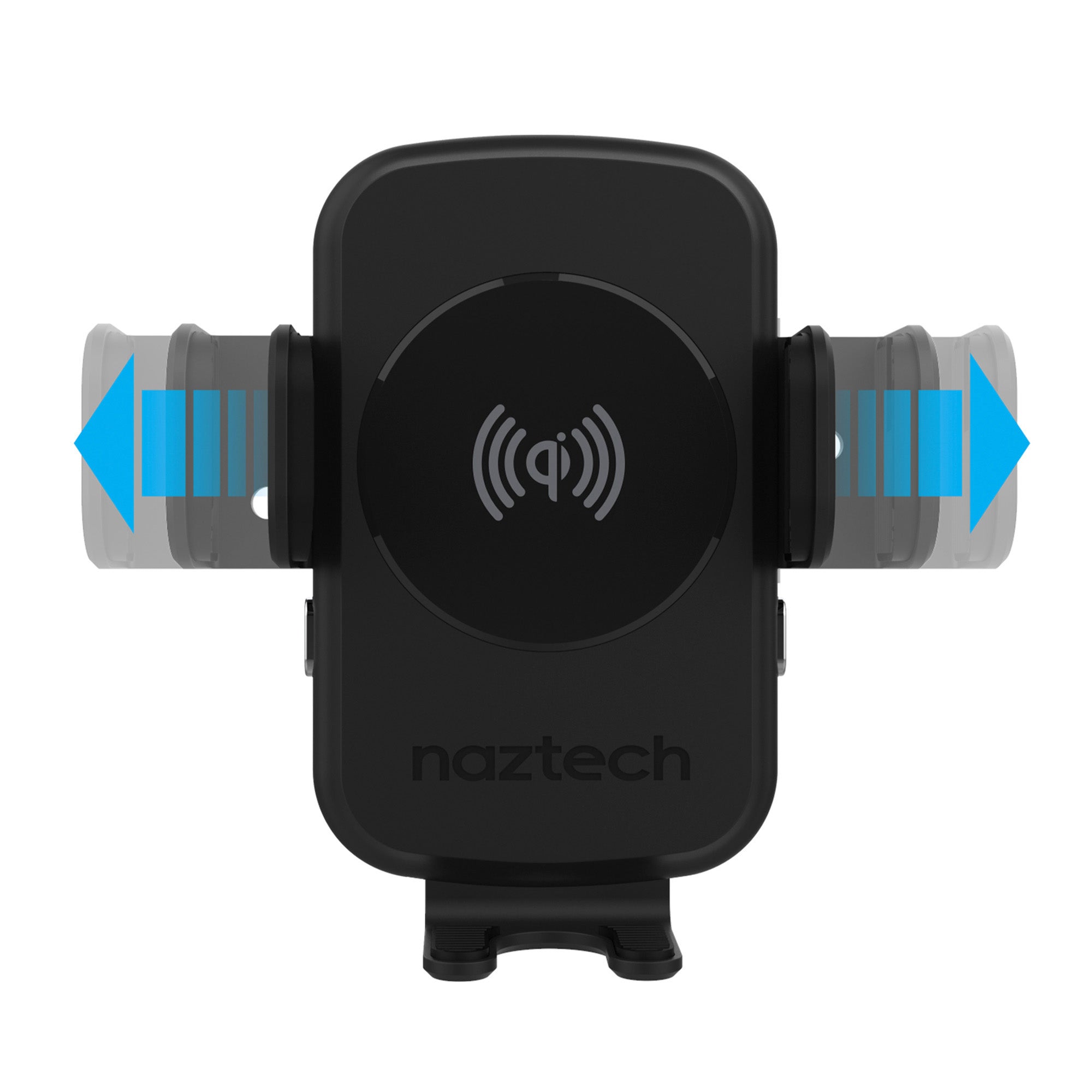 Naztech 15W Black Smart Grip Wireless Charging Car Mount w/ Vent Mount & Suction Mount - 15-09075