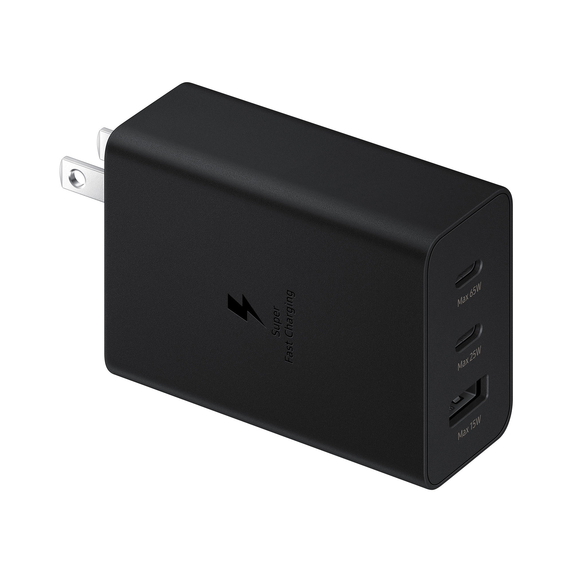 Samsung OEM 65W Trio Wall Charger - Black - 15-09845