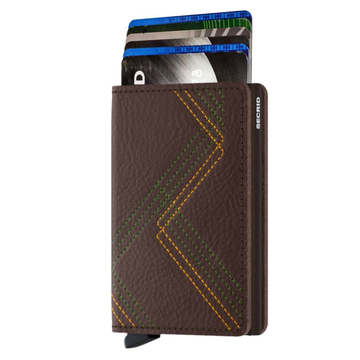 Secrid Slimwallet Stitch Linea Espresso