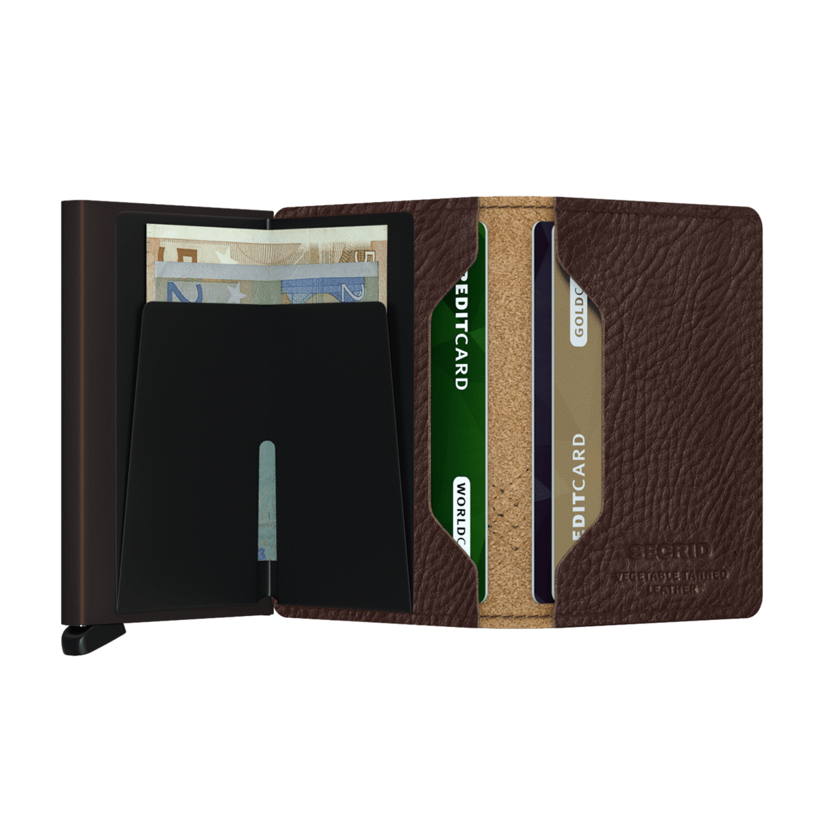 Secrid Slimwallet Stitch Linea Espresso