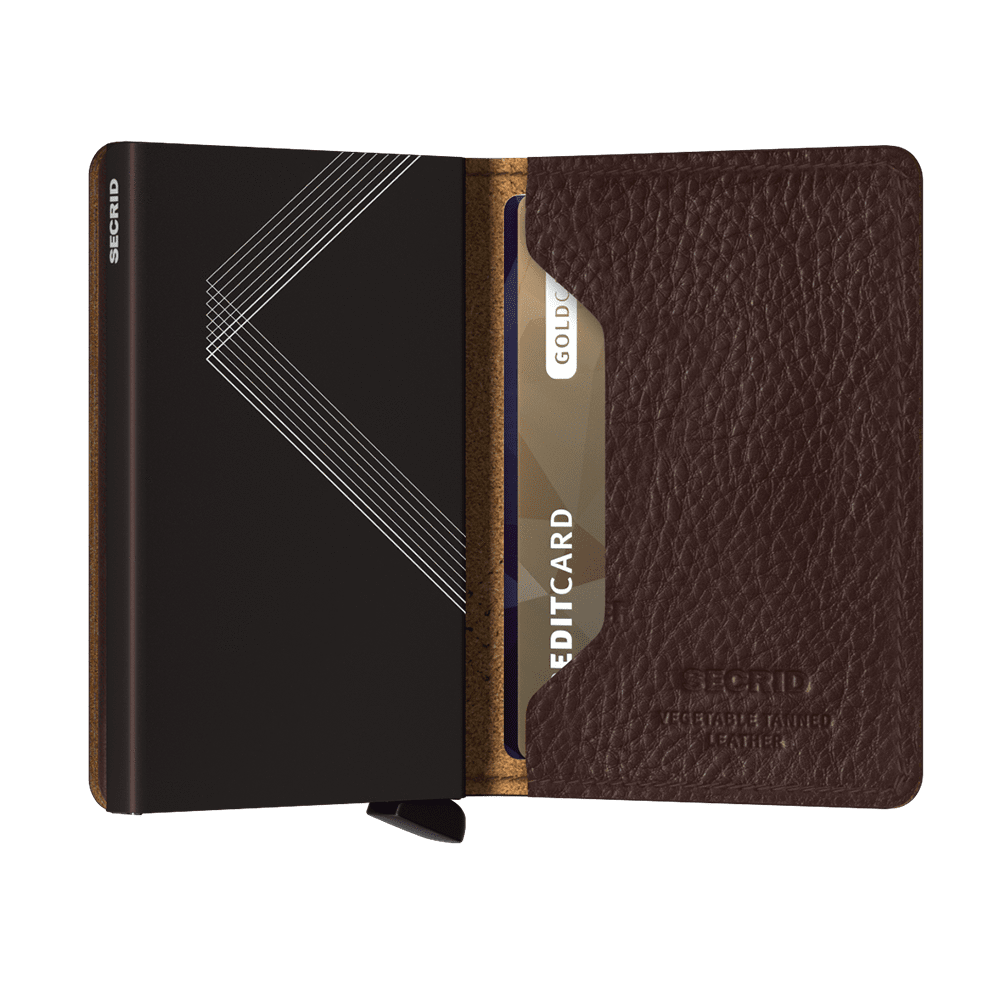 Secrid Slimwallet Stitch Linea Espresso