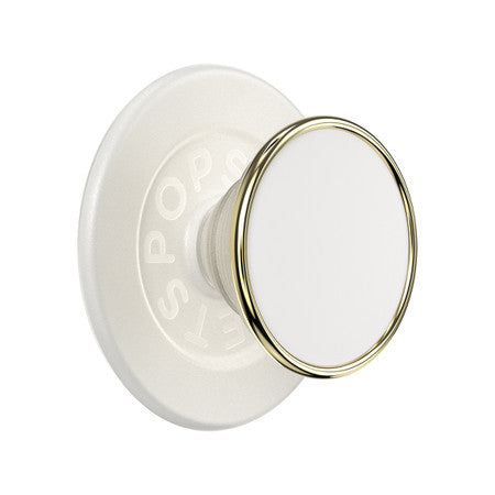 PopSockets PopGrip for MagSafe Round with Adapter Ring Coconut Creme