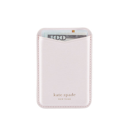 Kate Spade Magnetic Wallet Compatible with MagSafe Pale Dogwood