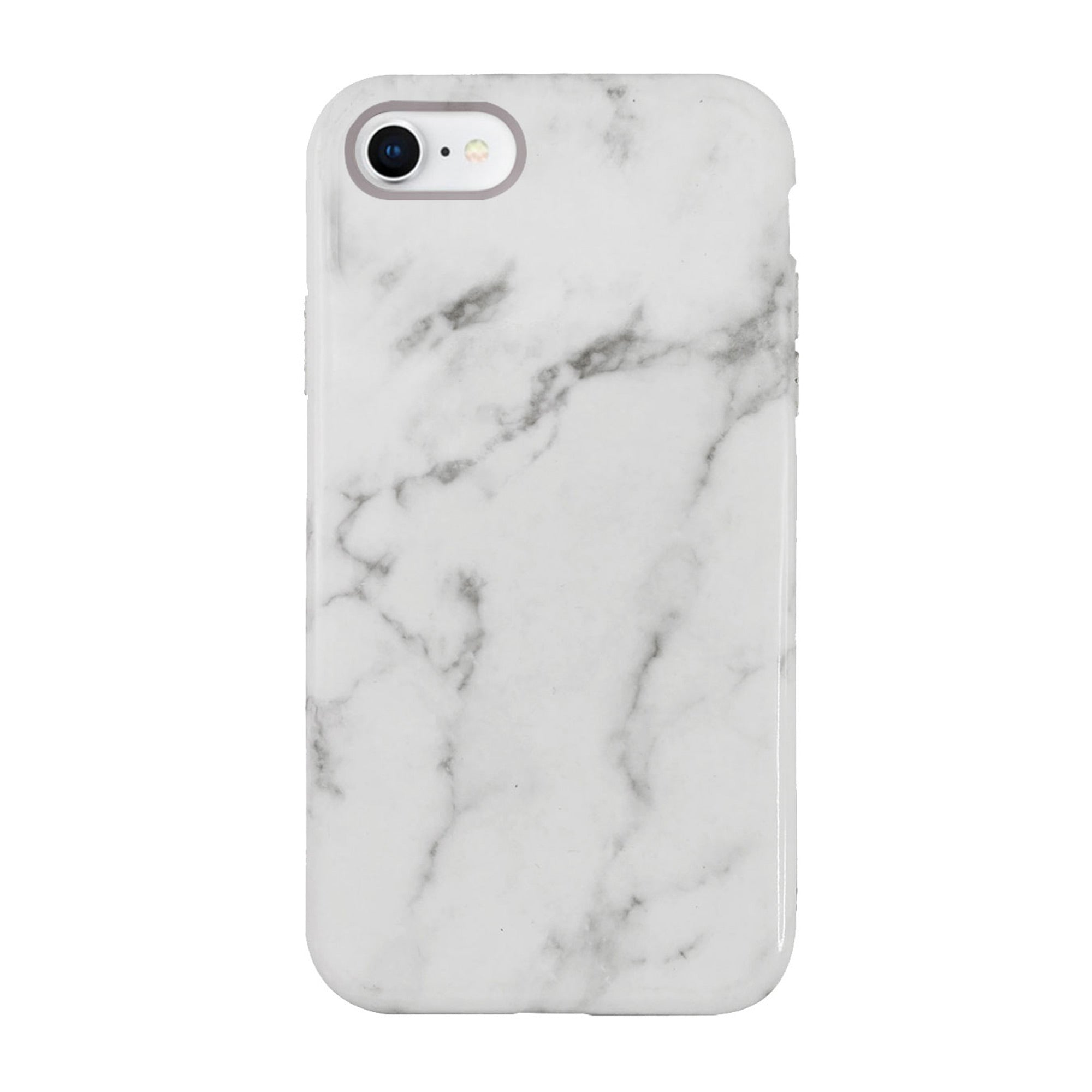iPhone SE (2022/2020)/8 Uunique White/Gold (White Marble) Nutrisiti Eco Printed Marble Back Case - 15-06527