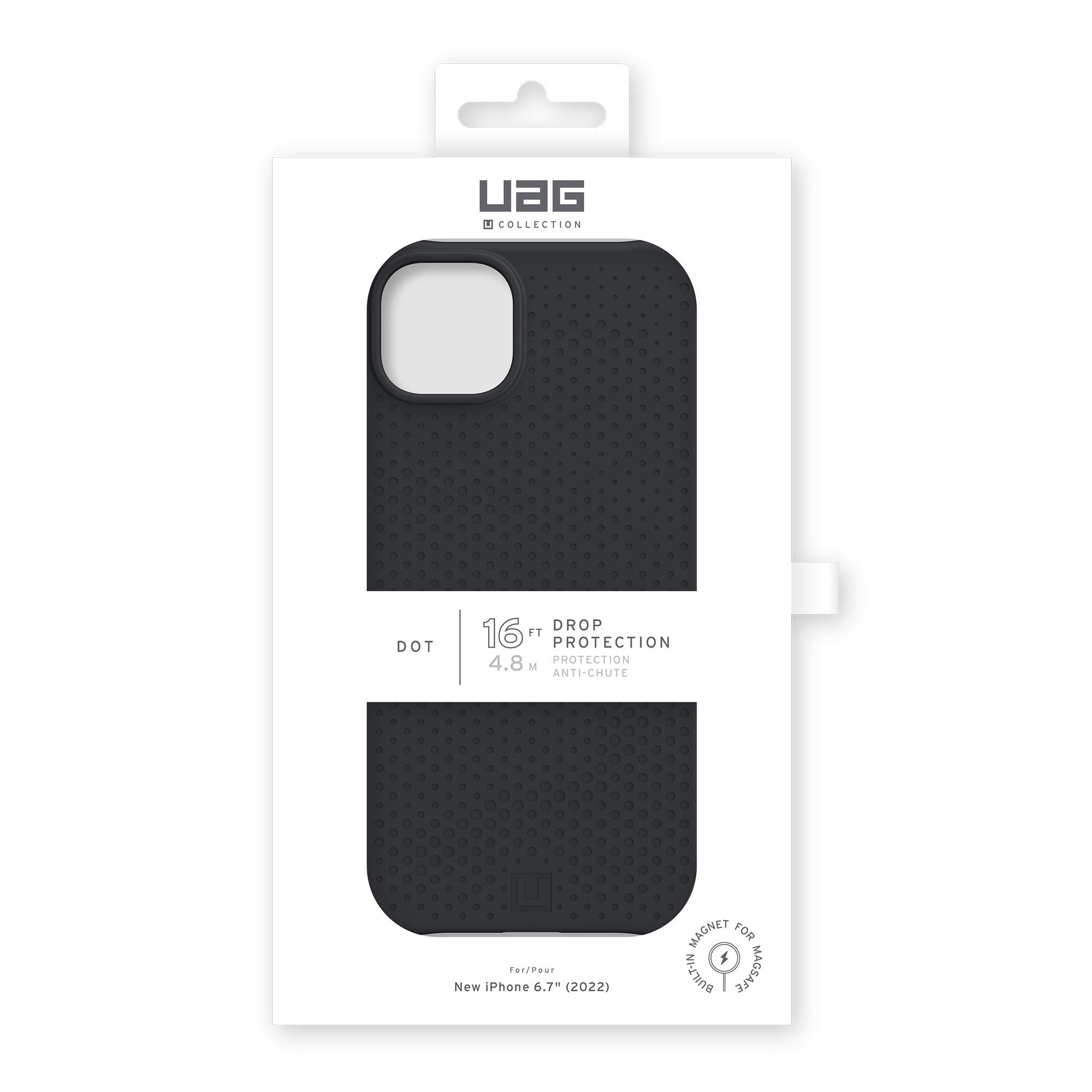 iPhone 15 Plus/14 Plus UAG Dot MagSafe Case - Black - 15-10173