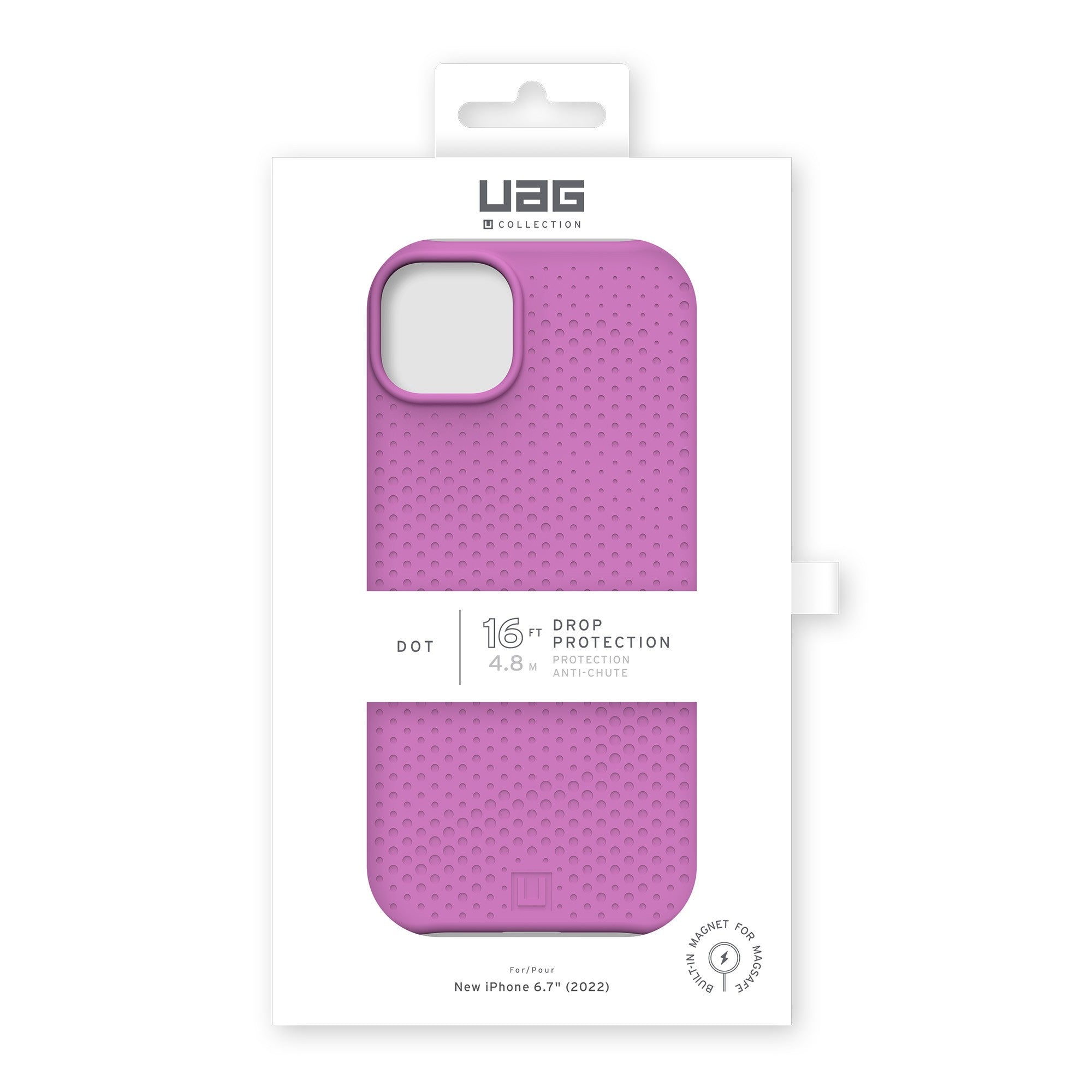 iPhone 15 Plus/14 Plus UAG Dot MagSafe Case - Orchid - 15-10176