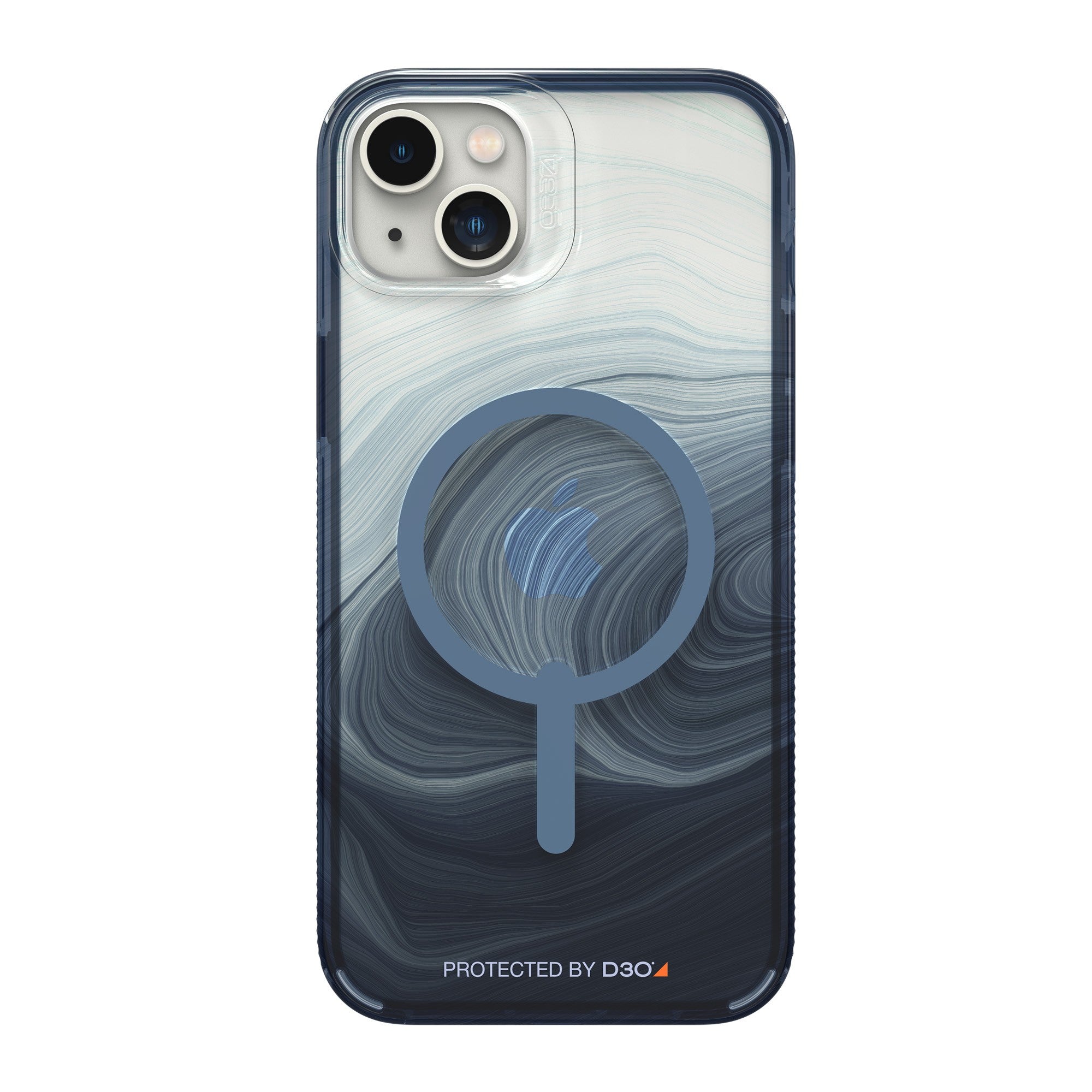 iPhone 14 Plus Gear4 D3O Milan Snap Case - Blue Swirl - 15-10848