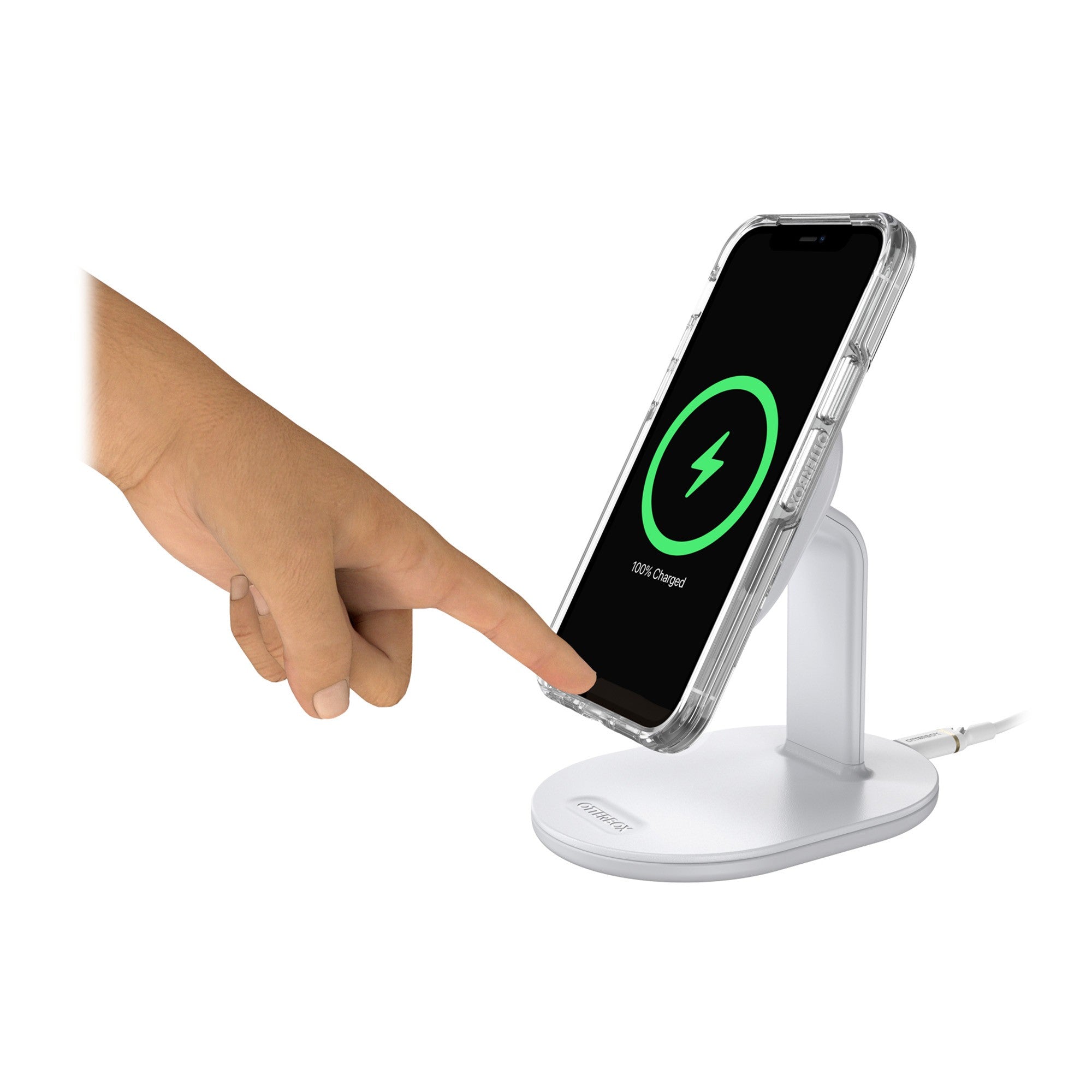 Otterbox 15W Wireless Charging Stand for MagSafe V2 - White (Lucid Dreamer) - 15-11010