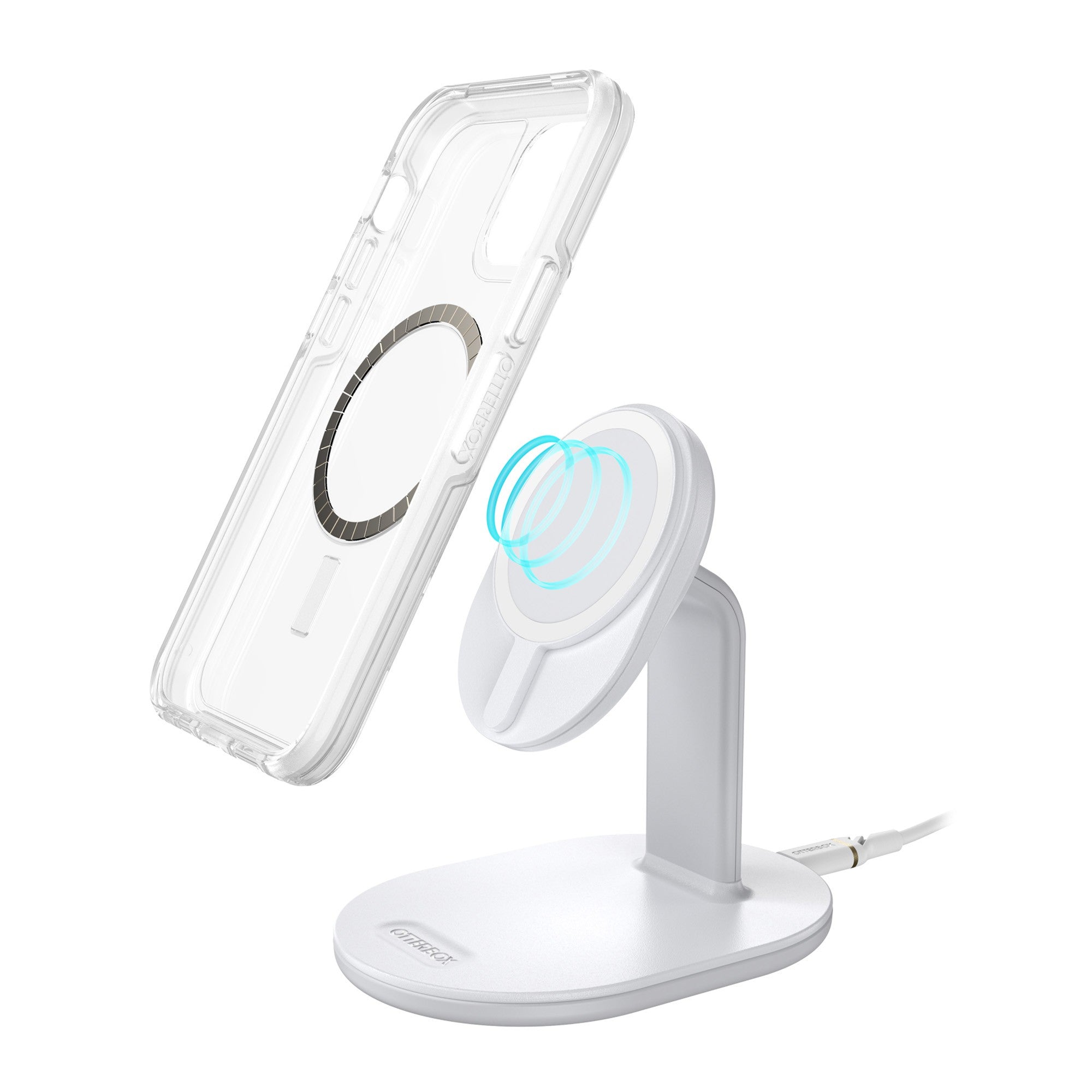 Otterbox 15W Wireless Charging Stand for MagSafe V2 - White (Lucid Dreamer) - 15-11010