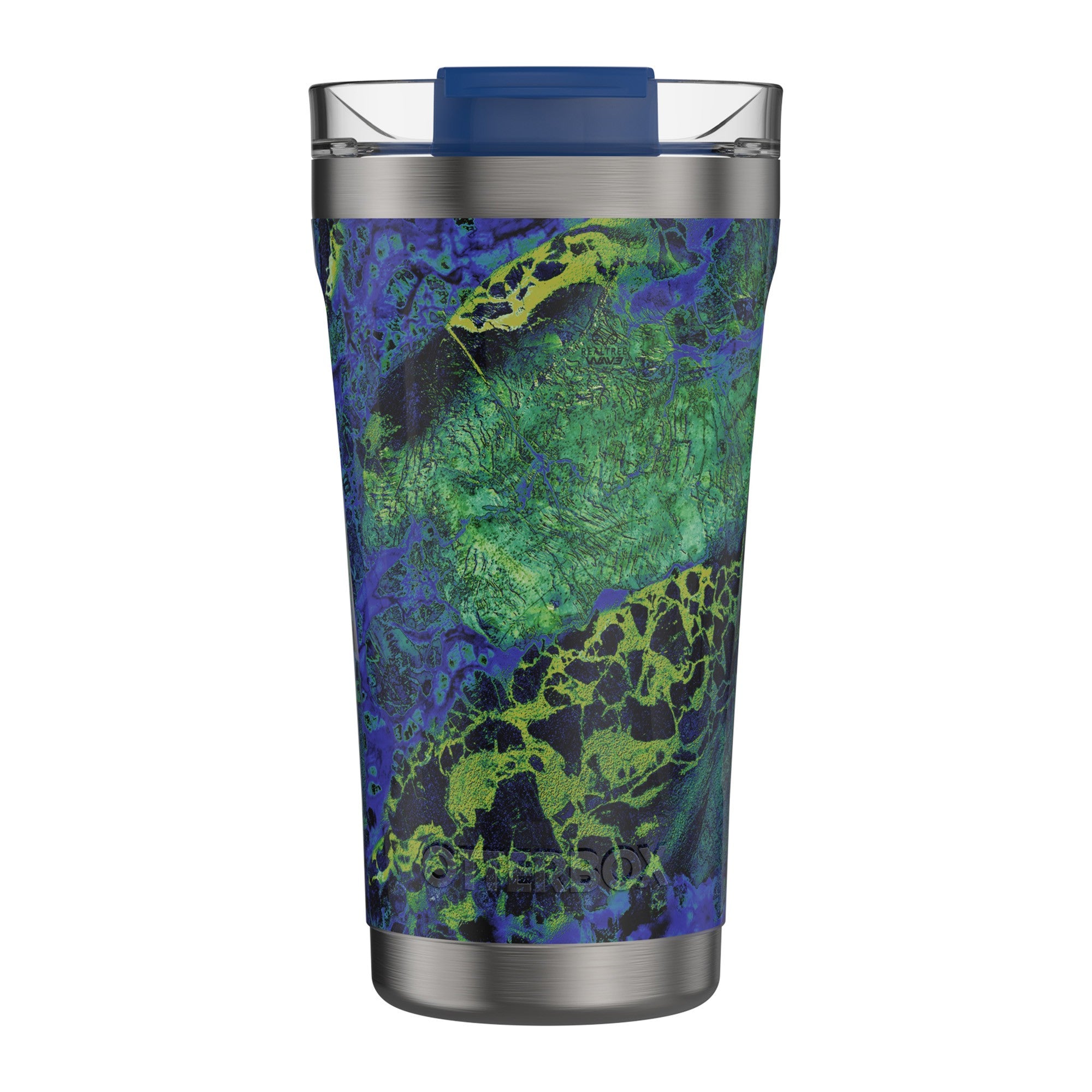 Otterbox 16oz Elevation Tumbler w/Sealed Lid - Blue (Realtree Steel Wave) - 15-11368