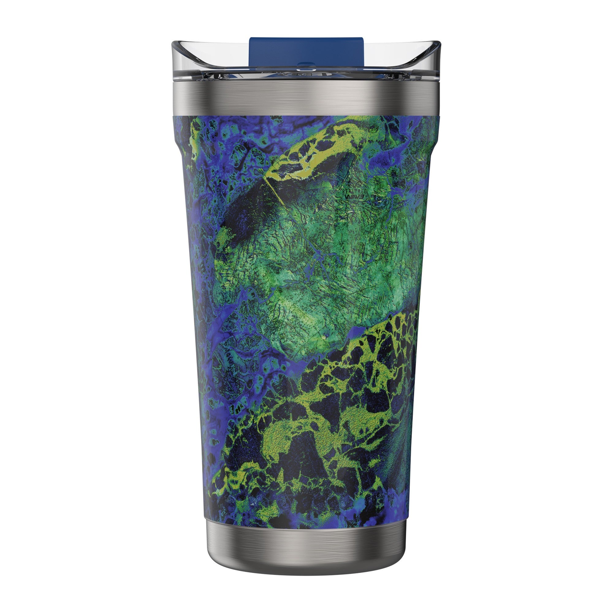 Otterbox 16oz Elevation Tumbler w/Sealed Lid - Blue (Realtree Steel Wave) - 15-11368