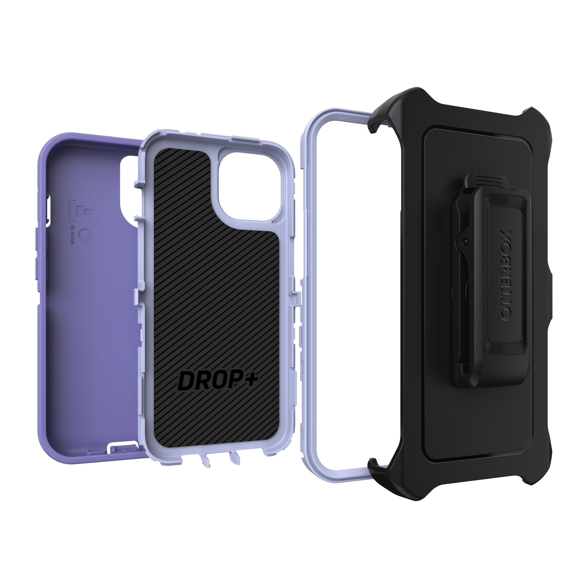 iPhone 15/14/13 Otterbox Defender Series Case - Purple (Mountain Majesty) - 15-11386