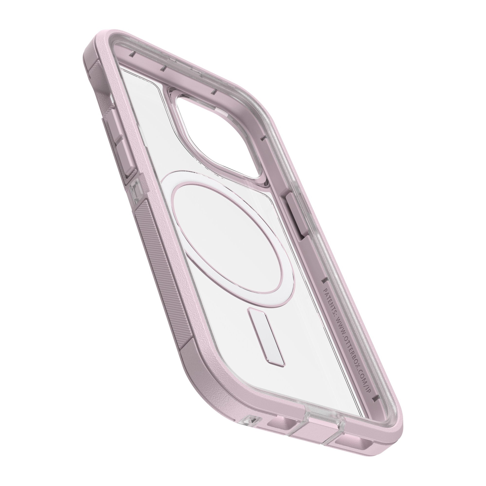 iPhone 15/14/13 Otterbox Defender XT w/ MagSafe Clear Series Case - Clear/Pink (Mountain Frost) - 15-11409