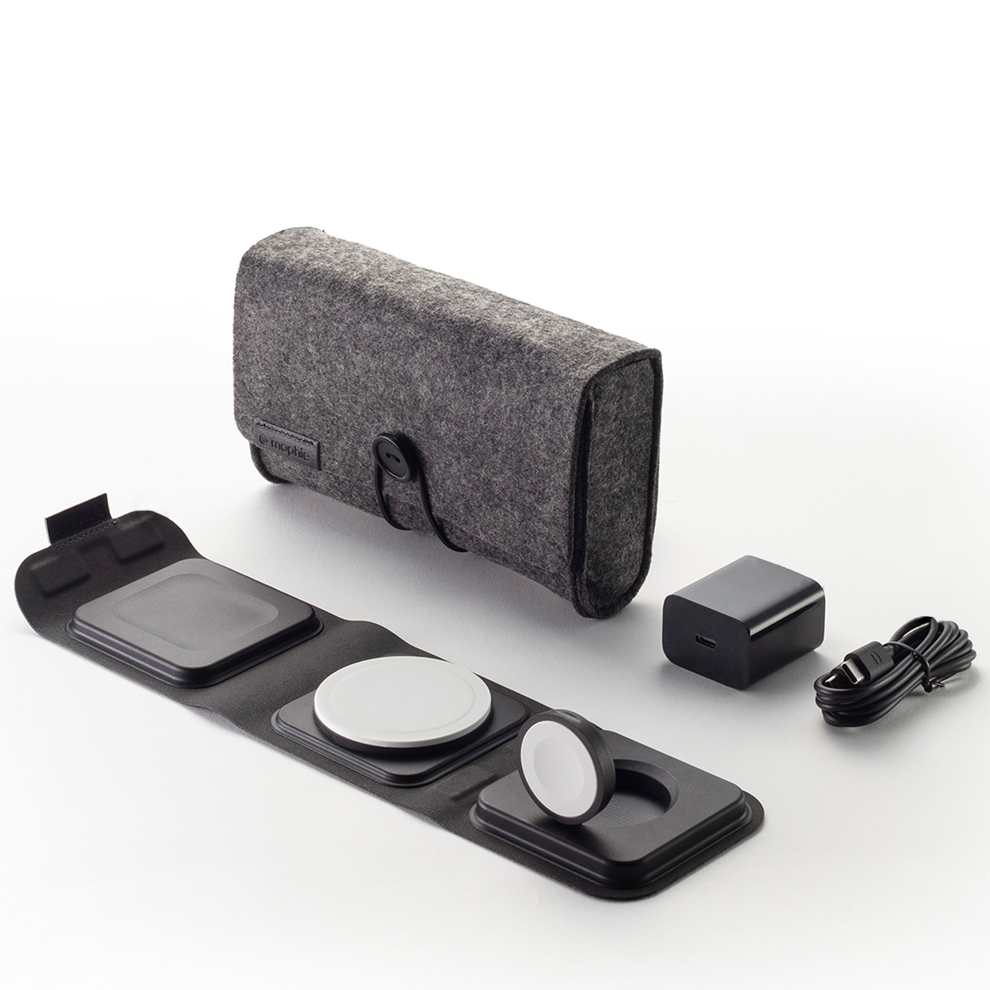 Mophie MagSafe 3in1 Travel Charger - Black - 15-11430