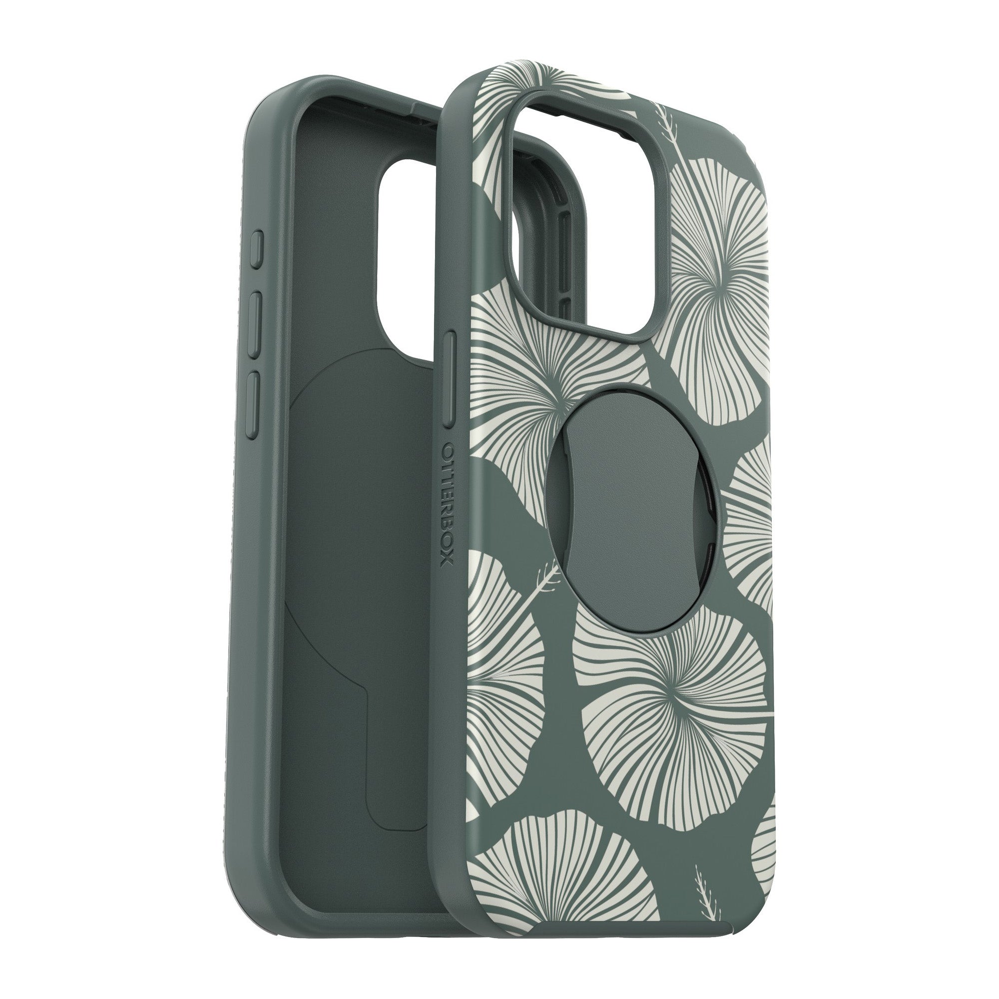 iPhone 15 Pro Otterbox OtterGrip Symmetry w/ MagSafe Series Case - Green (Island Getaway) - 15-11542