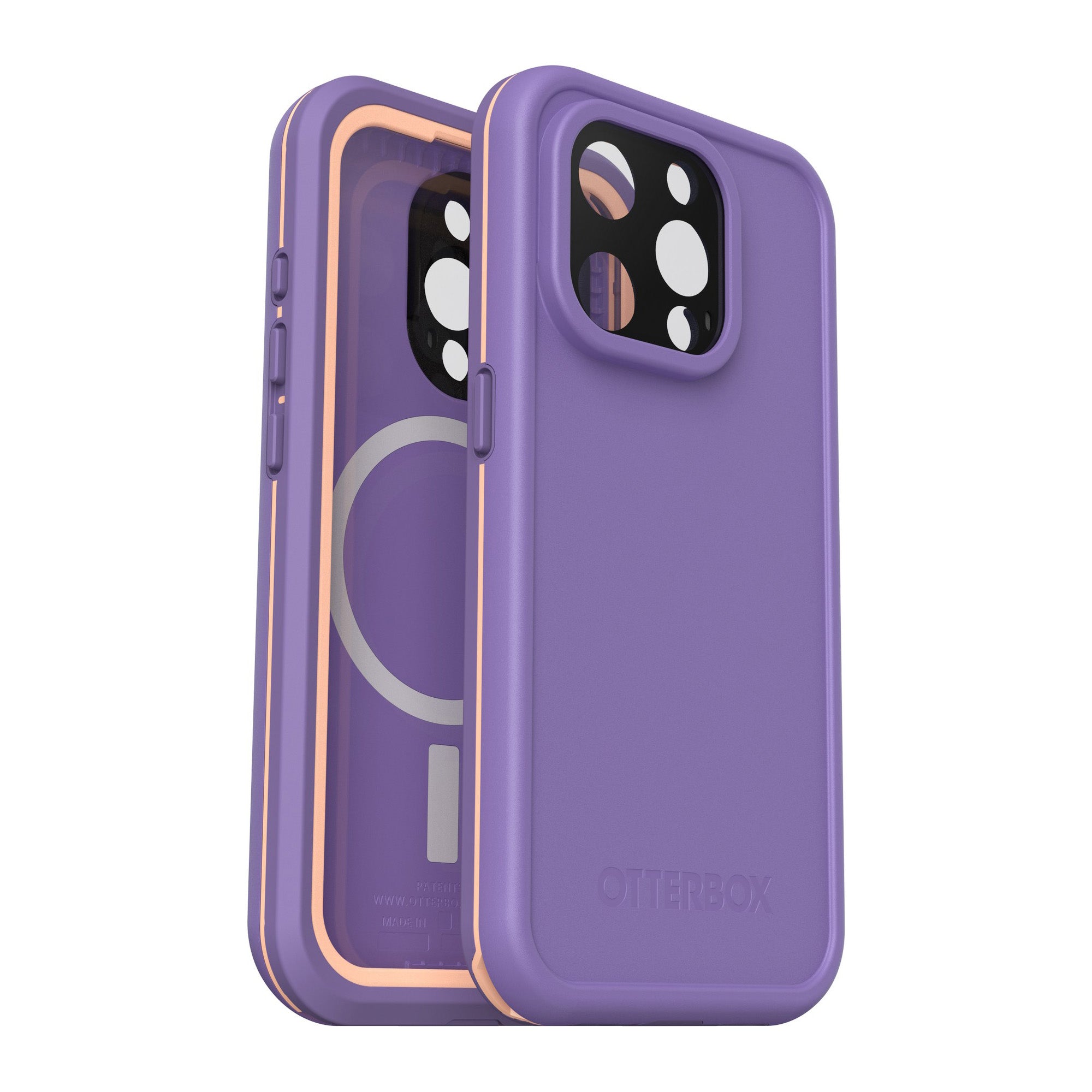 iPhone 15 Pro Otterbox Fre MagSafe Case - Purple (Rule Of Plum) - 15-11550