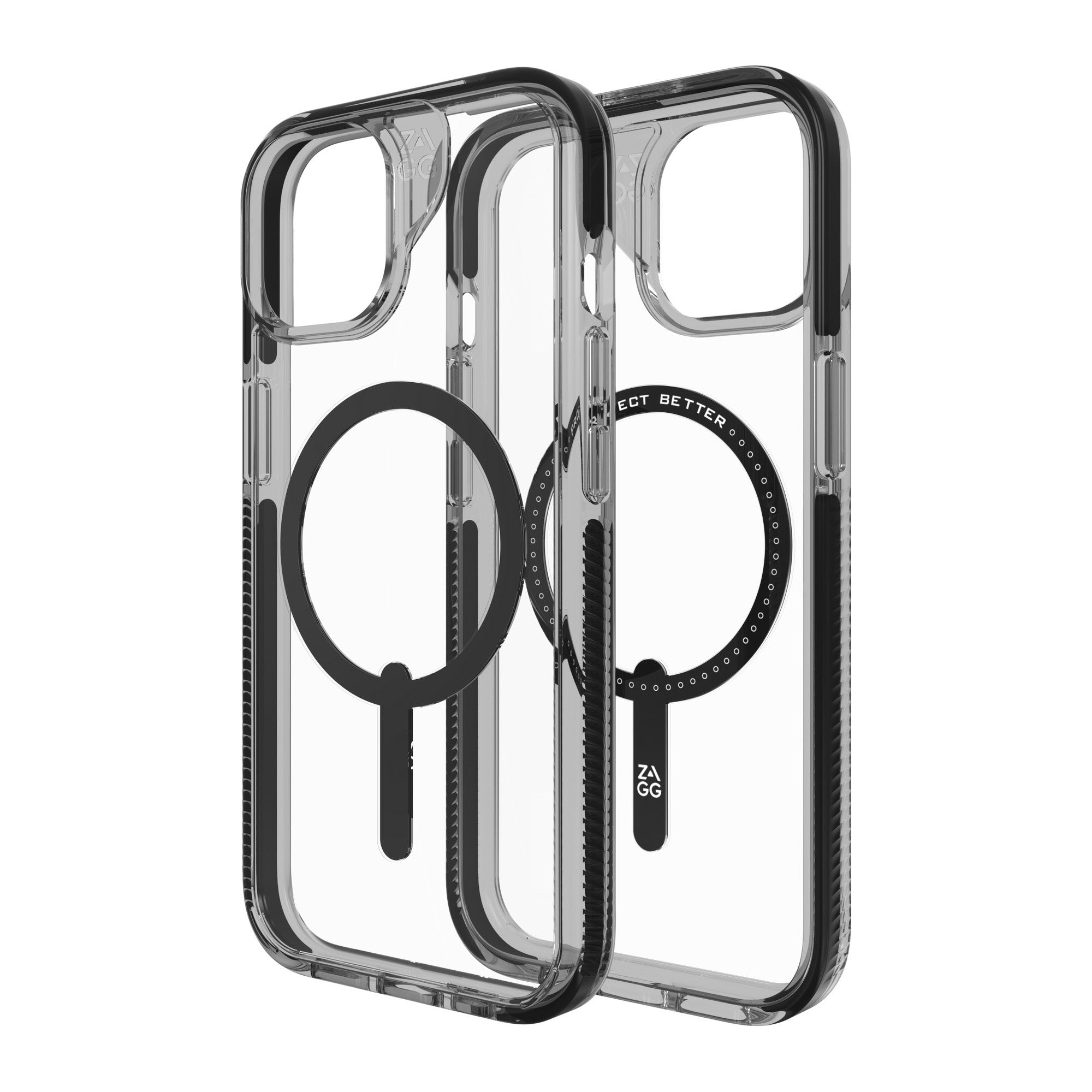 iPhone 15/14/13 ZAGG/GEAR4 Graphene Santa Cruz Snap Case - Black - 15-11623