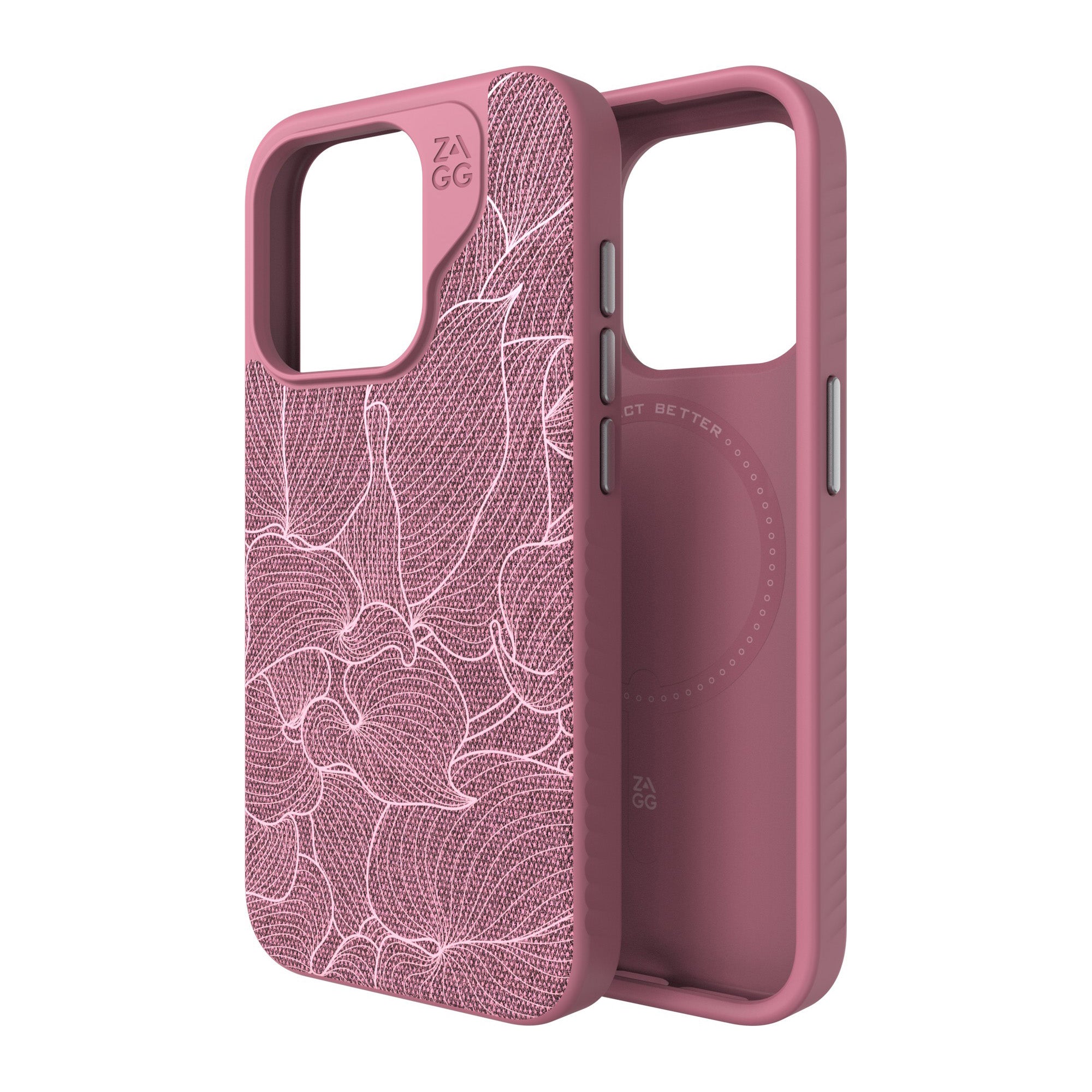 iPhone 15 Pro ZAGG/GEAR4 Graphene London Snap Case - Dusty Rose - 15-11665