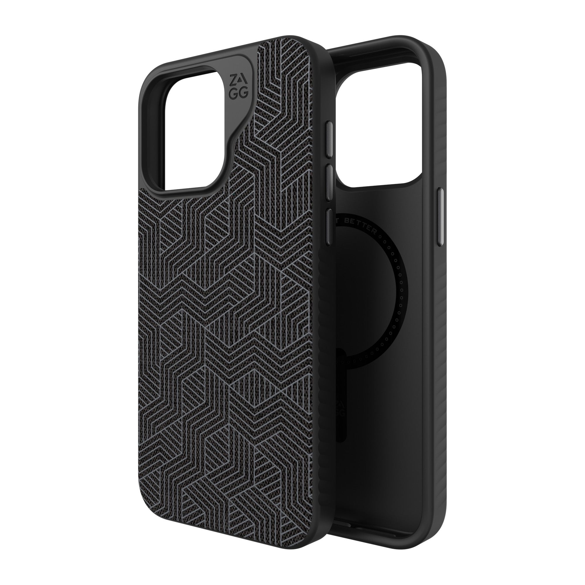 iPhone 15 Pro Max ZAGG (GEAR4) London Snap Case - Black Geo - 15-11702