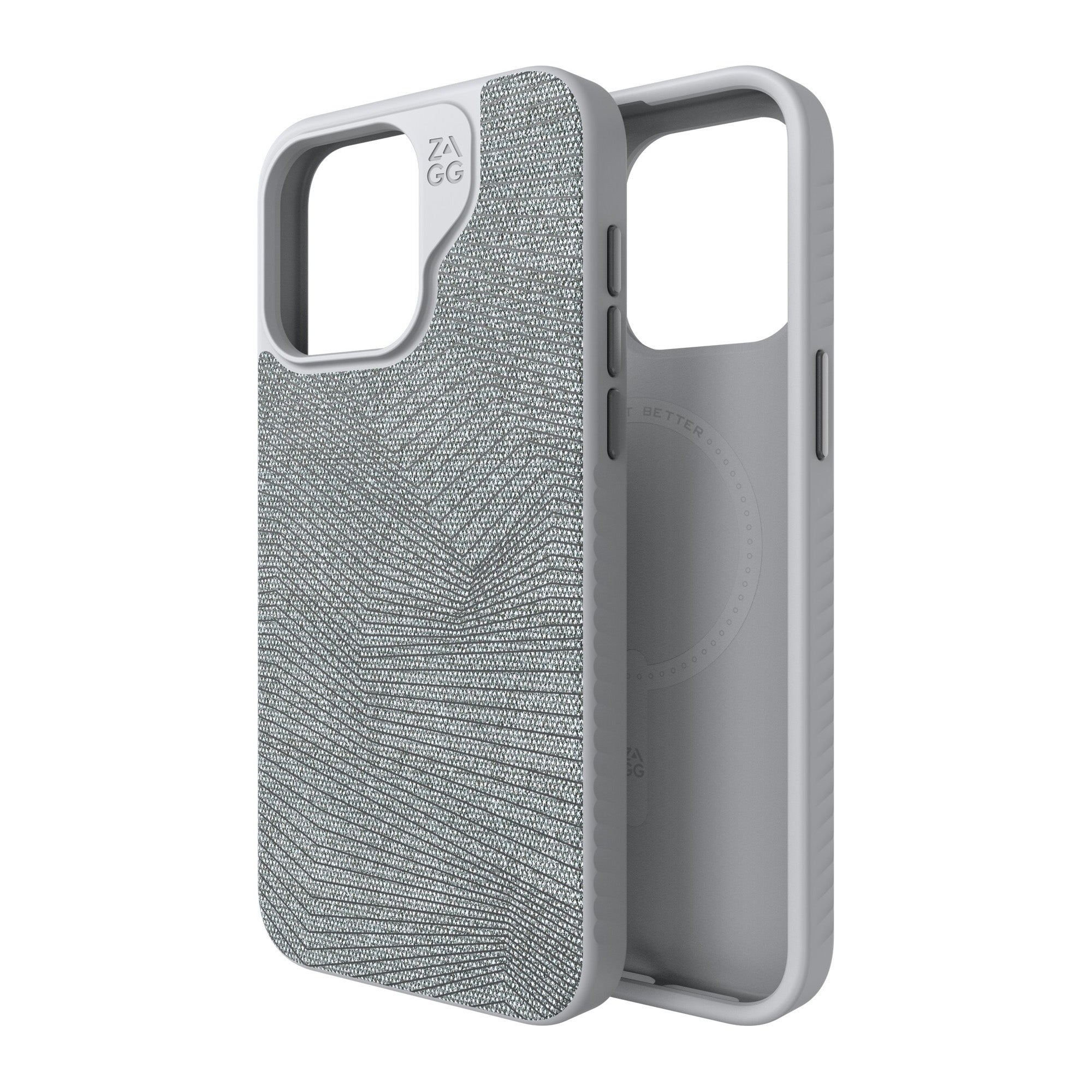 iPhone 15 Pro Max ZAGG (GEAR4) London Snap Case - Grey Geo - 15-11703