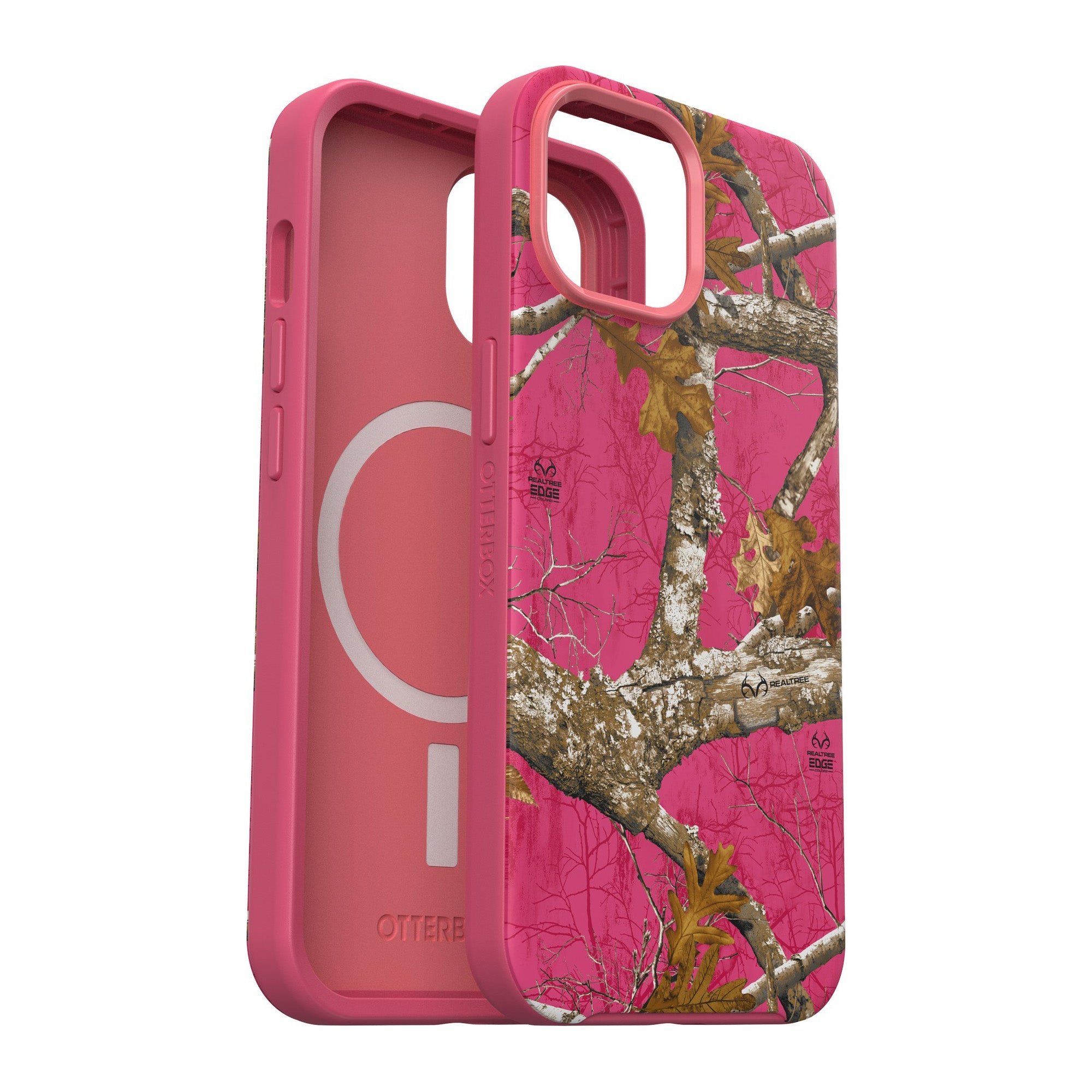 iPhone 15/14/13 Otterbox Symmetry w/ MagSafe Graphics Series Case - Pink (Flamingo Pink) - 15-11739