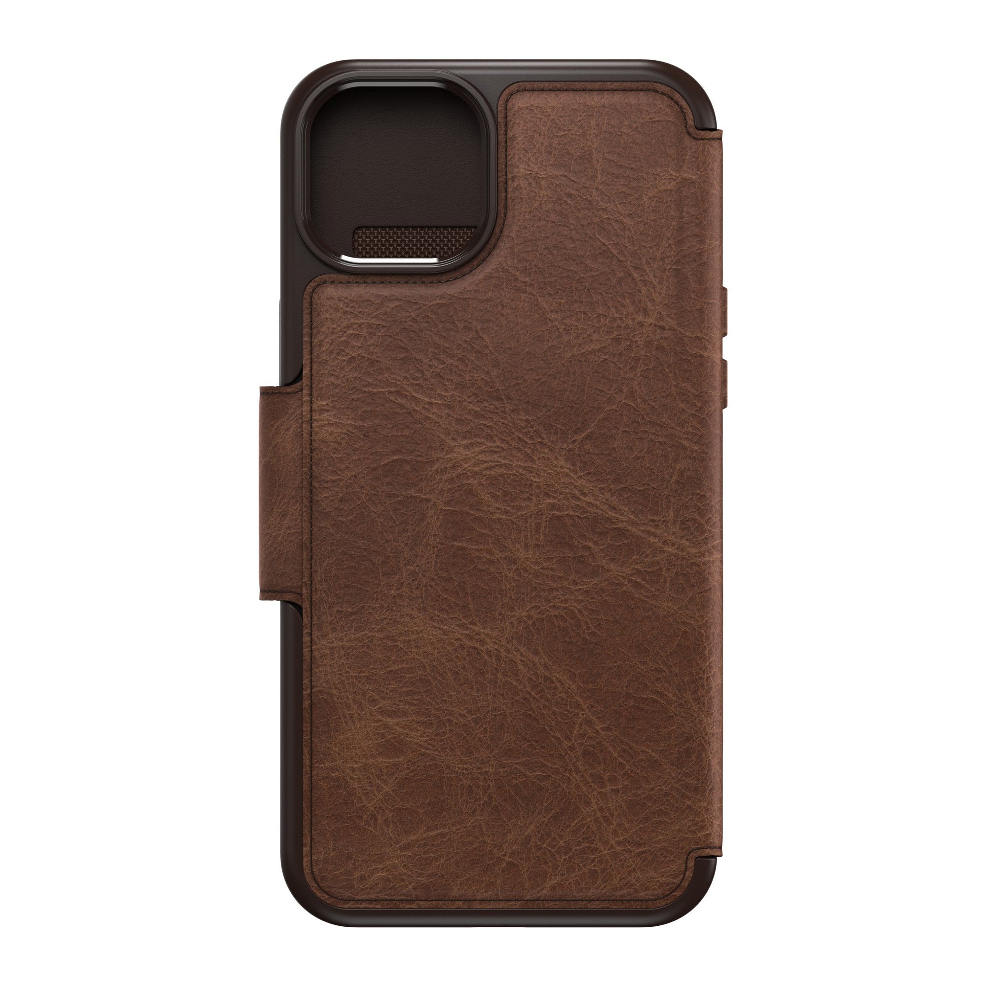 iPhone 15 Plus Otterbox Strada Leather Folio Case - Brown (Espresso) - 15-11749