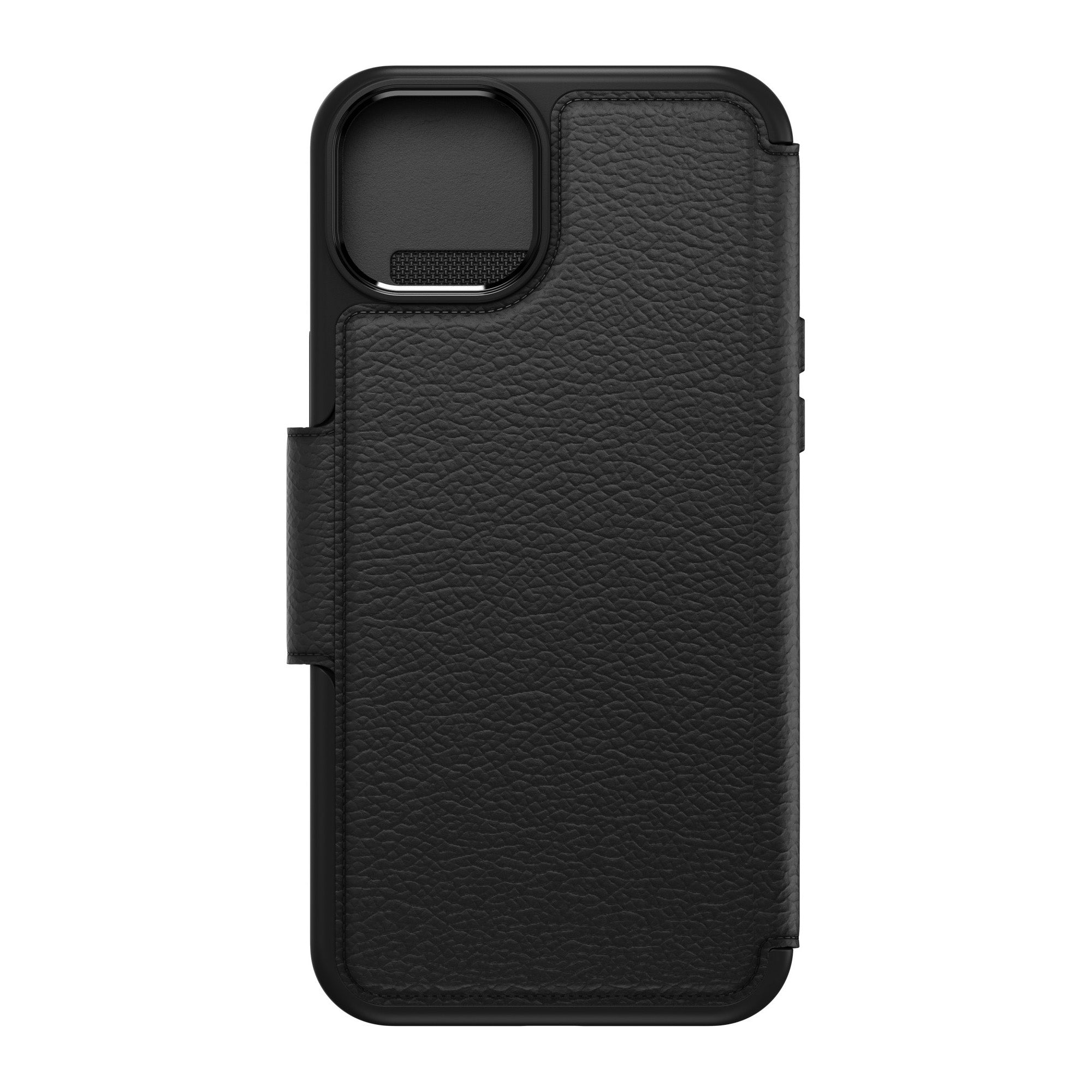 iPhone 15 Plus Otterbox Strada Leather Folio Case - Black (Shadow) - 15-11750