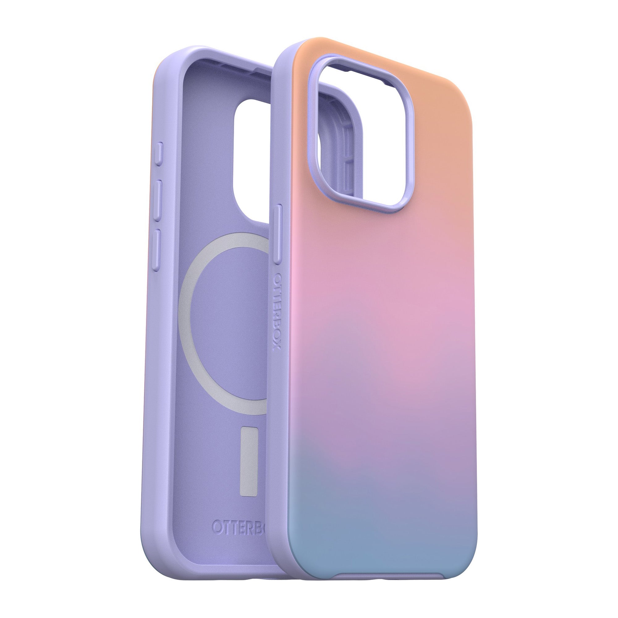 iPhone 15 Pro Otterbox Symmetry w/ MagSafe Graphics Series Case - Purple (Soft Sunset) - 15-11754