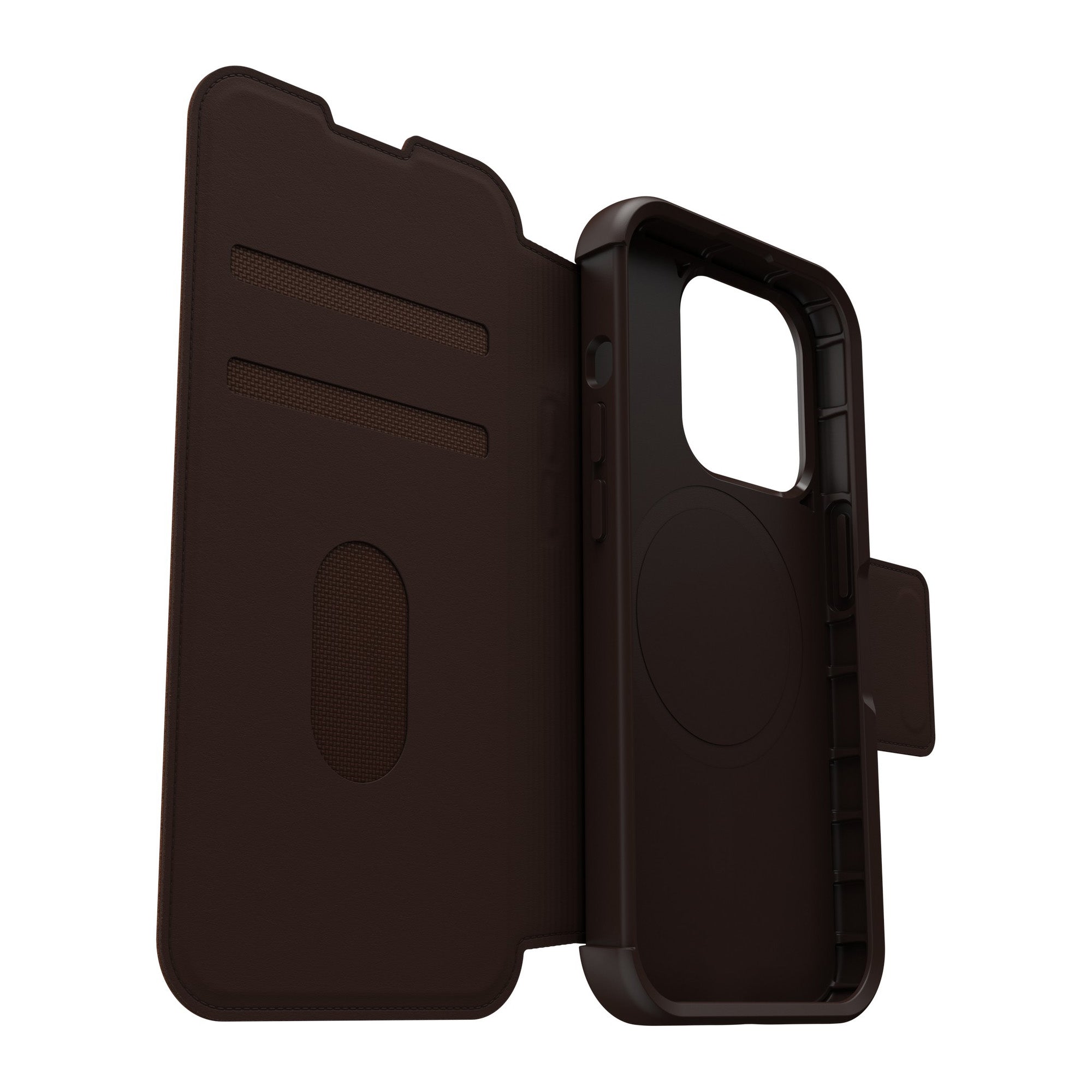 iPhone 15 Pro Otterbox Strada Leather Folio Case - Brown (Espresso) - 15-11756